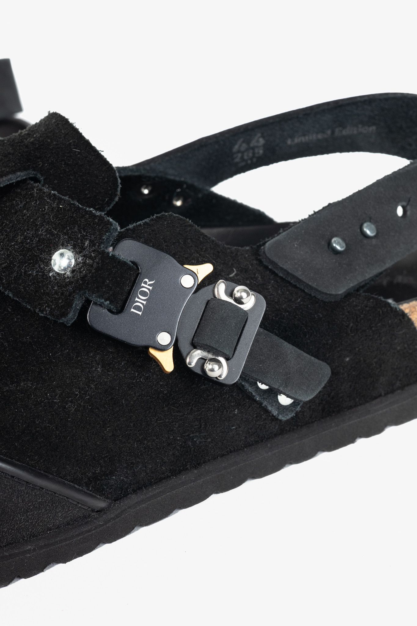 Birkenstock × Dior Dior x Birkenstock Tokio Nubuck Calfskin Leather Slippers Size US 11 / EU 44 - 7 Thumbnail