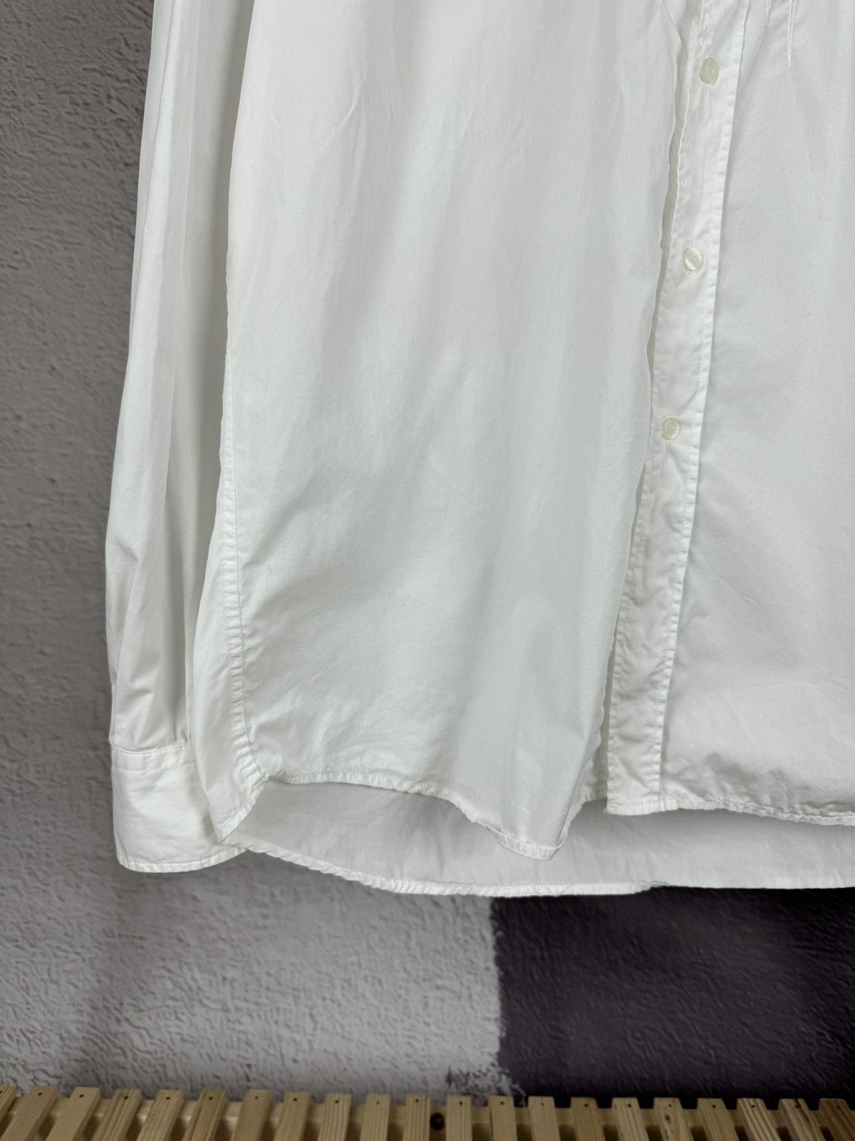 Moschino Moschino Jeans vintage designer sewn white button up shirt Size US XXL / EU 58 / 5 - 6 Thumbnail