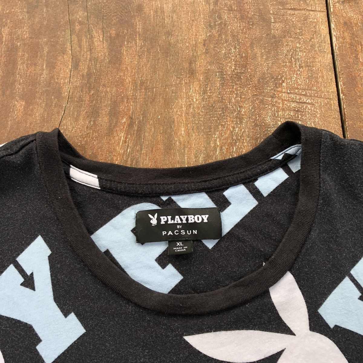 Playboy Vintage Thrashed Faded Playboy Rare T Shirt Size US L / EU 52-54 / 3 - 3 Thumbnail