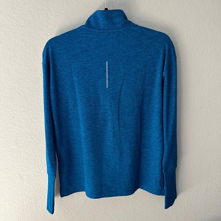 Nike Nike Dri-Fit Long Sleeves Collared Workout Clothes Blue Size S / US 4 / IT 40 - 2 Thumbnail