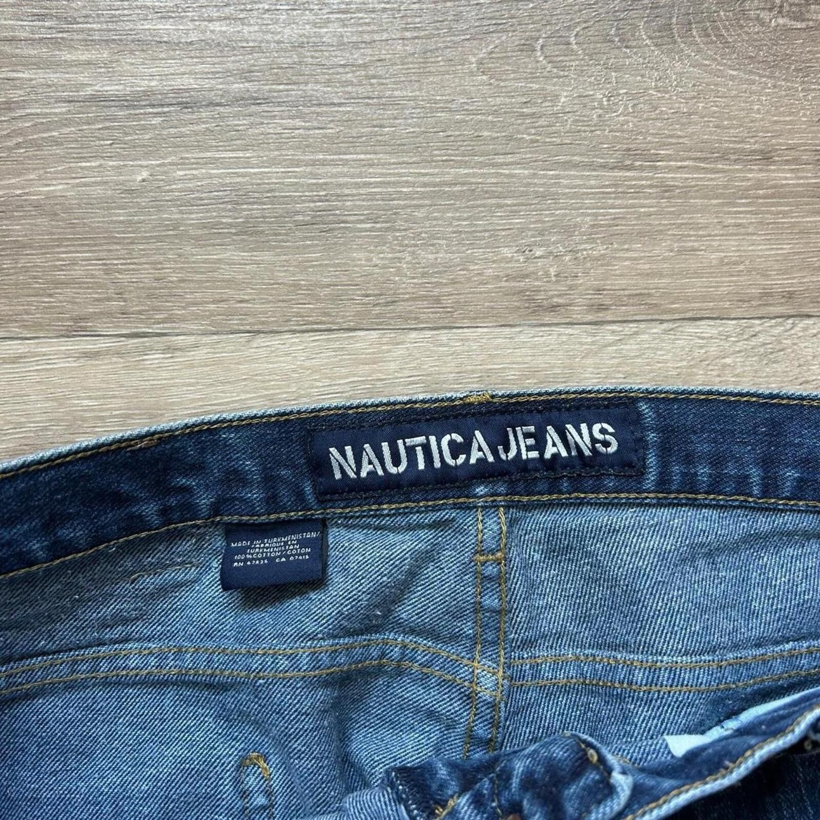 Nautica Vintage 90’s Nautica Jeans Baggy Pants size 38/32 Wide Leg Size US 38 / EU 54 - 6 Thumbnail