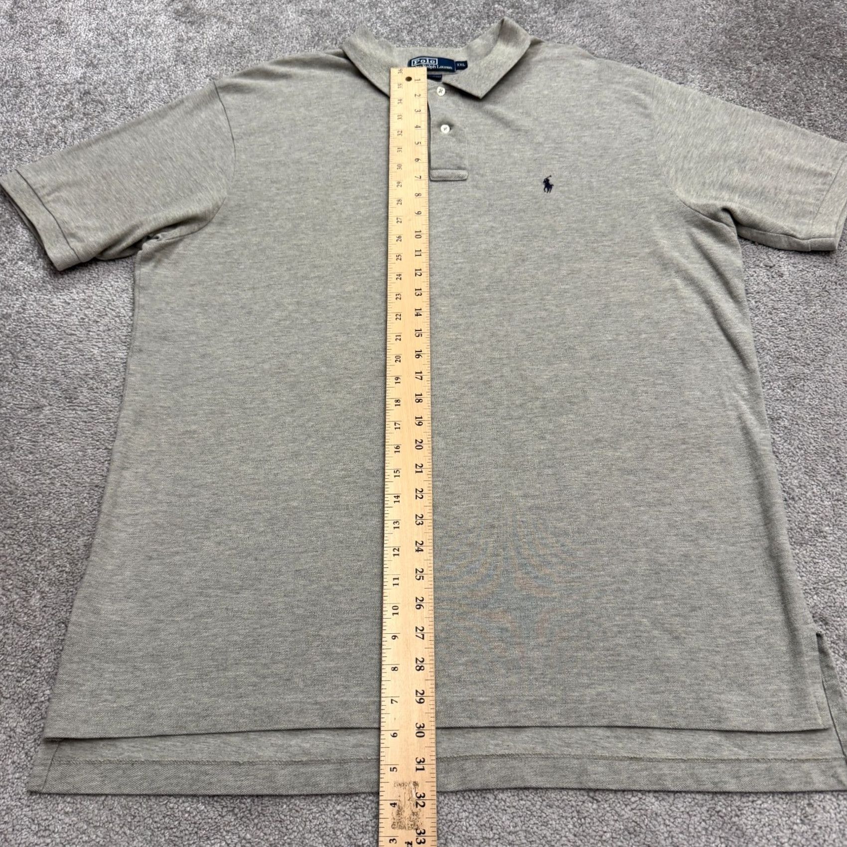 Polo Ralph Lauren Polo Ralph Lauren Polo Shirt Short Sleeve Mens XXL Gray Casual Preppy Cotton Shirt Size US XXL / EU 58 / 5 - 6 Thumbnail