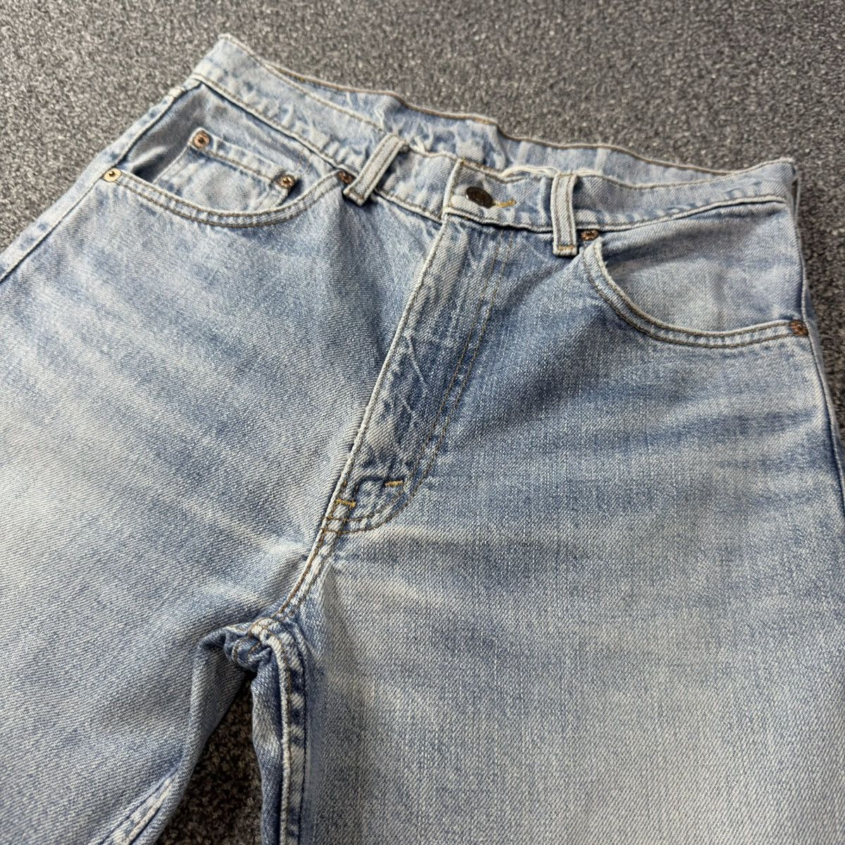 Levi's Vintage Clothing Vintage 80s 503-0217 Light Faded Washed Distressed Denim Size US 31 - 3 Thumbnail