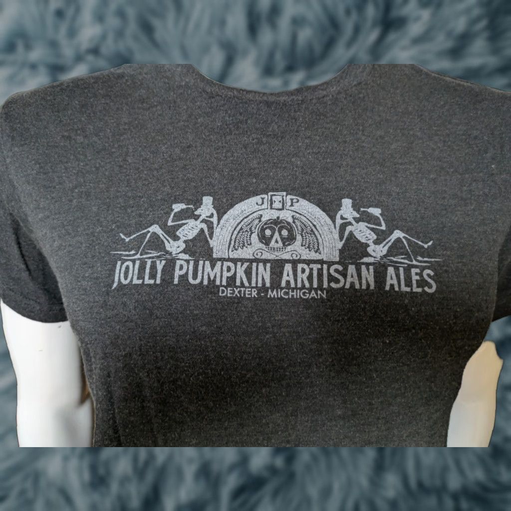 Next Level Jolly Pumpkin Brewing Ales Dexter MI Logo T Shirt Adult Small Charcoal Cotton Blend Next Level Graphic Tee Beer Mens/Unisex Men Size US S / EU 44-46 / 1 - 1 Thumbnail