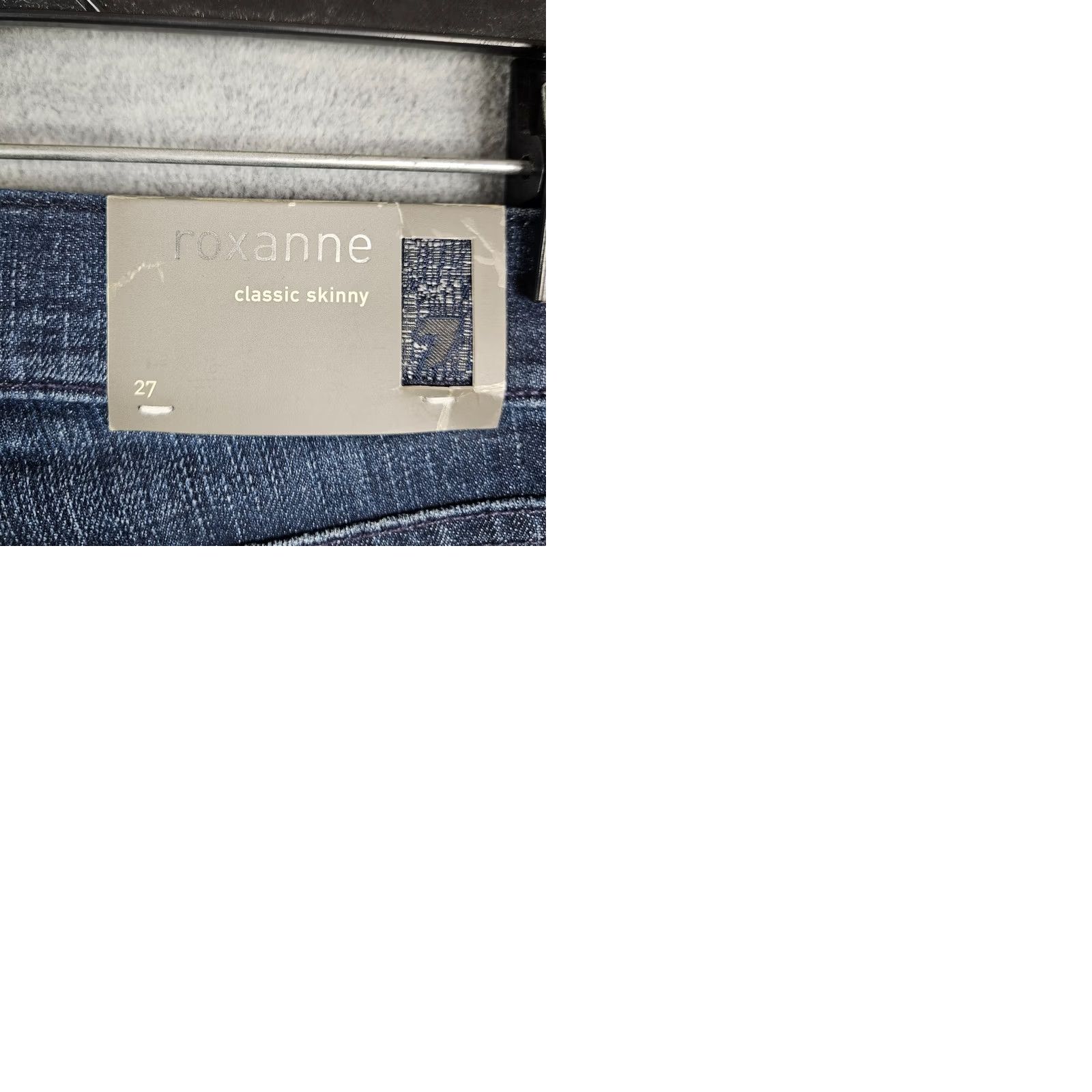 7 For All Mankind 7 For All Mankind Roxanne Skinny Jeans Blue 27 NEW Women Regular Casual Denim Cotton/Spandex 5-Pocket Size 27" / US 4 / IT 40 - 9 Thumbnail