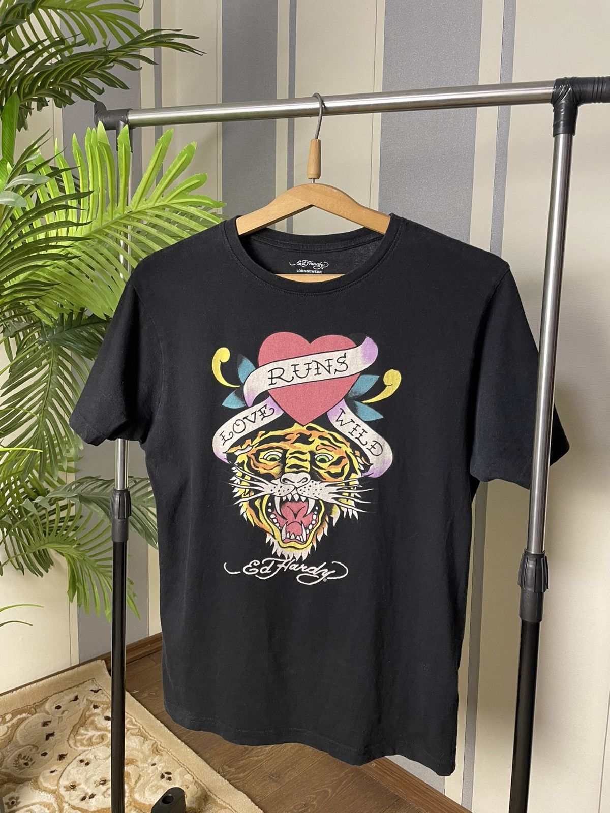 Ed Hardy Ed Hardy Big Logo Black T-Shirt Size L Size US L / EU 52-54 / 3 - 1 Thumbnail