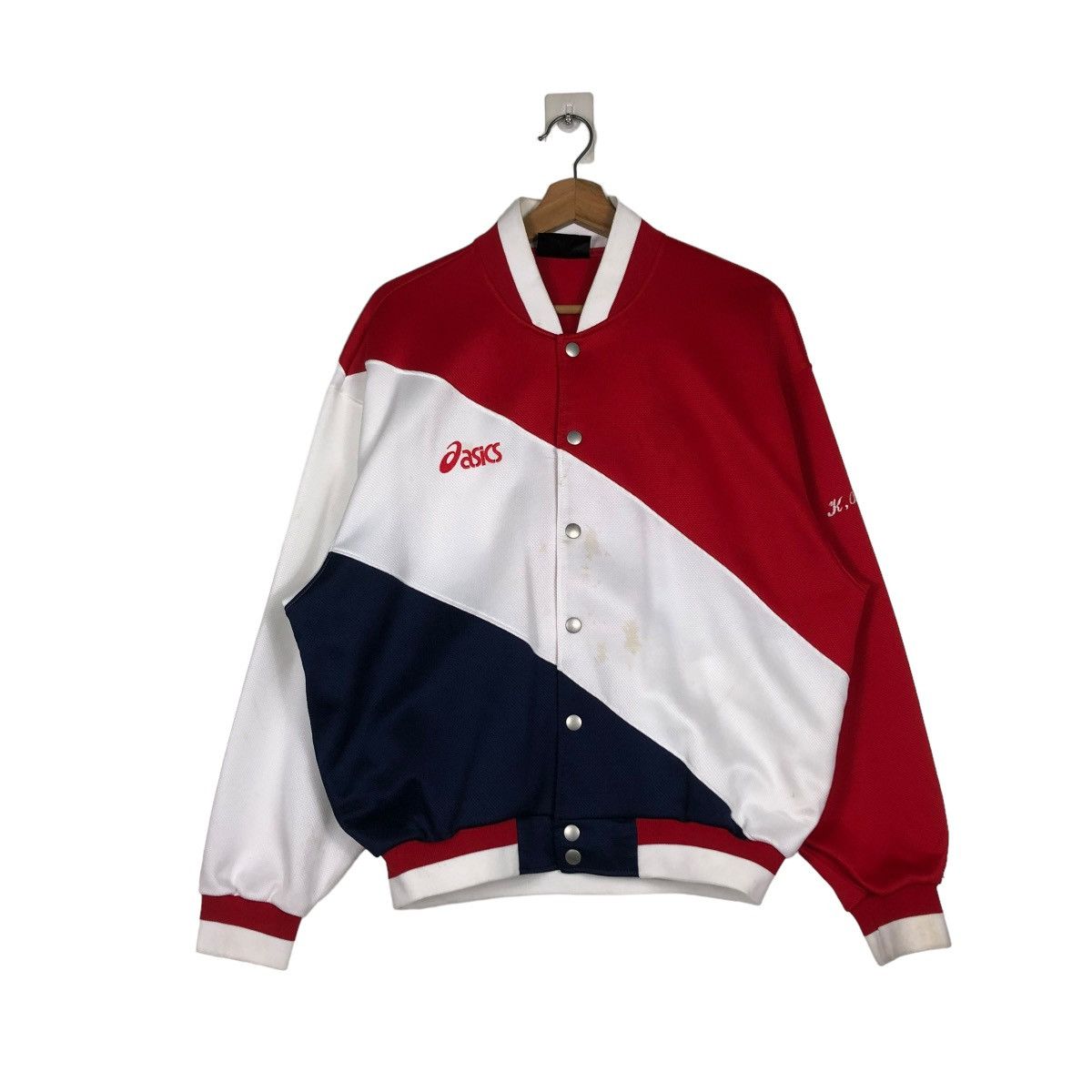 Japanese Brand 🔥VINTAGE BOMBER JACKET ASICS JAPAN BIG LOGO Size US M / EU 48-50 / 2 - 3 Thumbnail