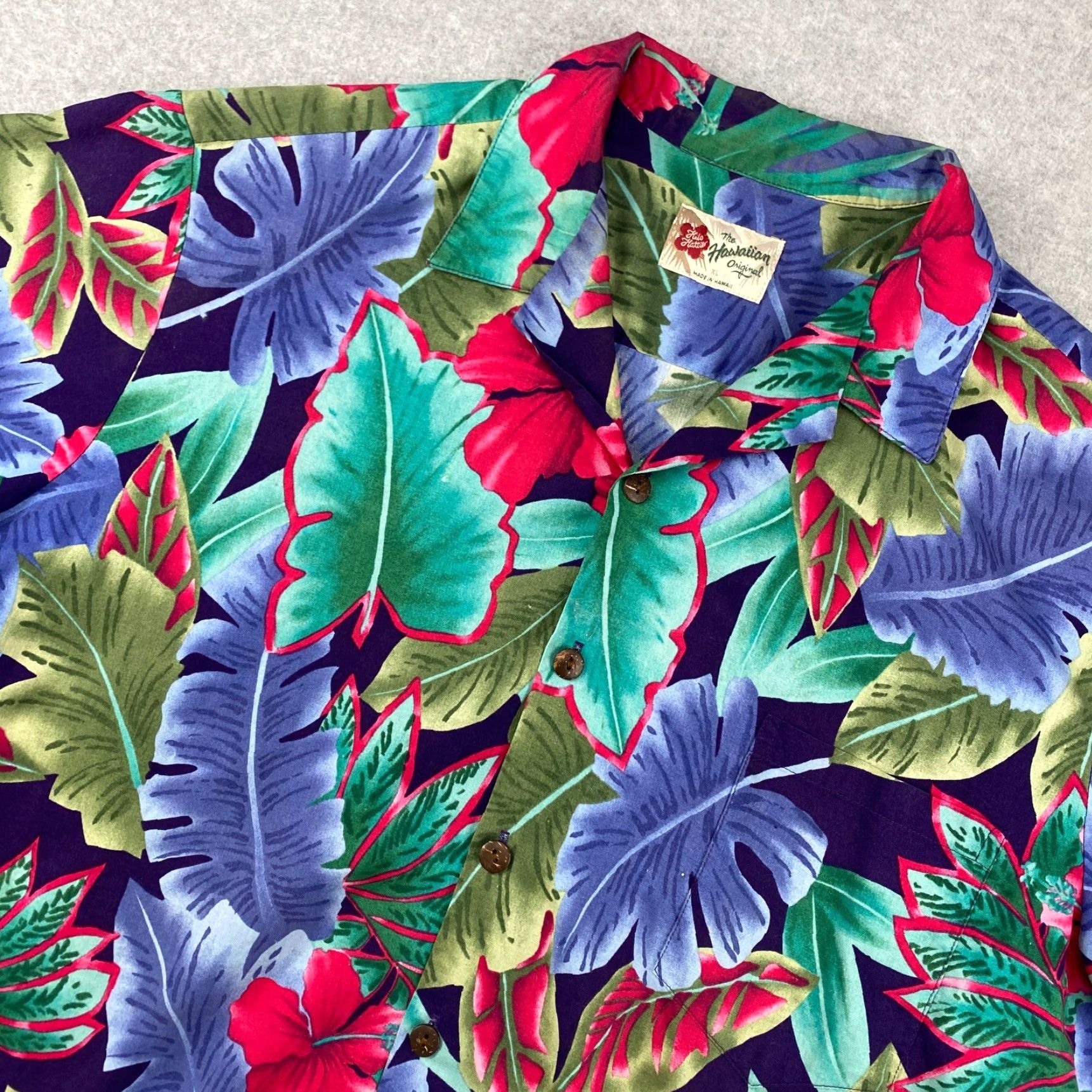 Hilo Hattie VINTAGE Hilo Hattie Shirt Mens XL Floral Blue Hawaiian Button-Up Casual Size US XL / EU 56 / 4 - 2 Thumbnail