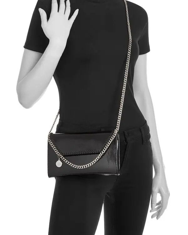 Stella McCartney os11x1225 Size: OS / Mini Falabella Crossbody Bag in Black Size ONE SIZE - 2 Thumbnail