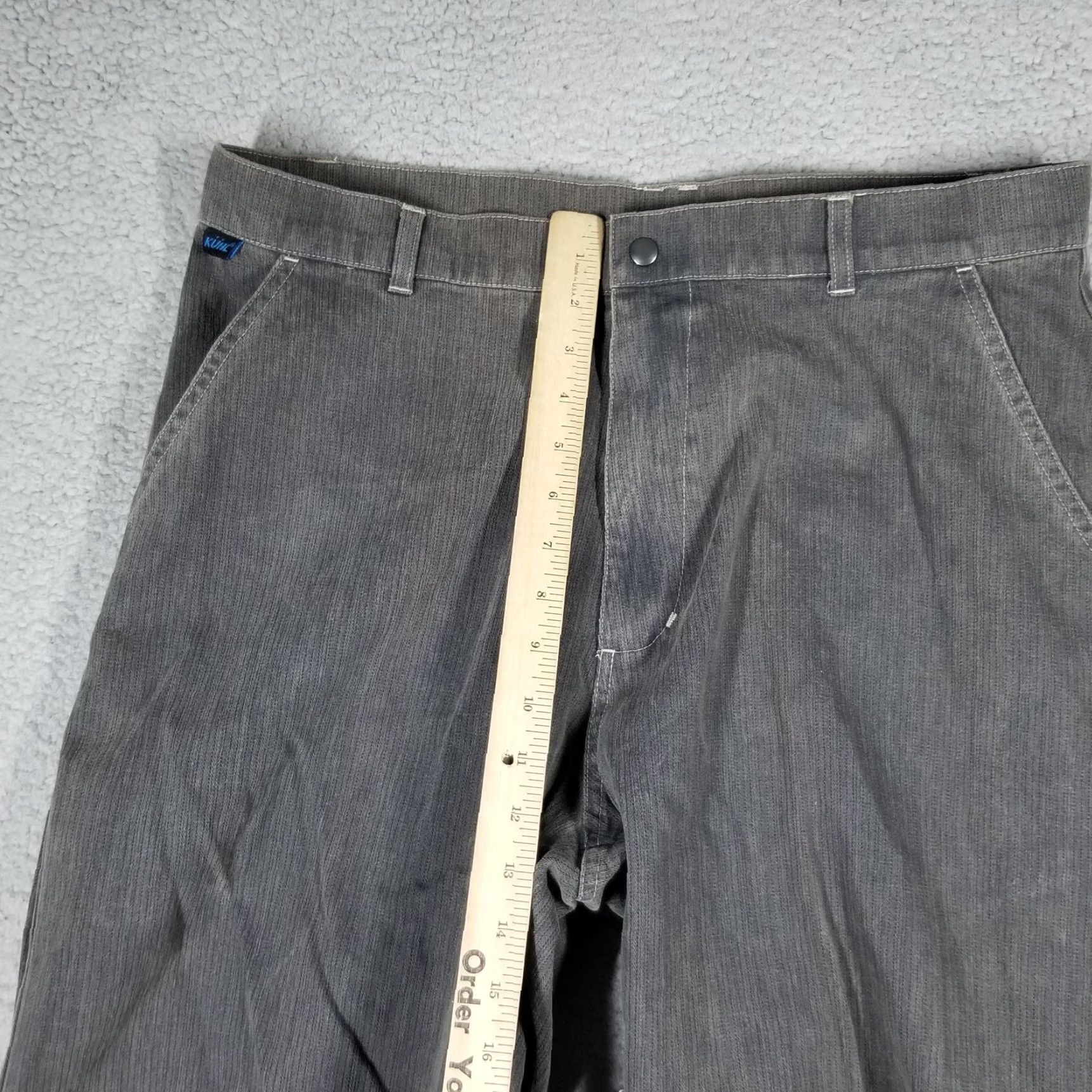 Vintage KÜHL Utility Pants Mens 38x32 Gray Casual Workwear Cotton Articulated Knees Size US 38 / EU 54 - 5 Thumbnail