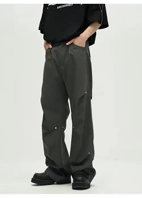 Designer × Japanese Brand × Vintage pleated baggy flared pants Size US 32 / EU 48 - 1 Thumbnail