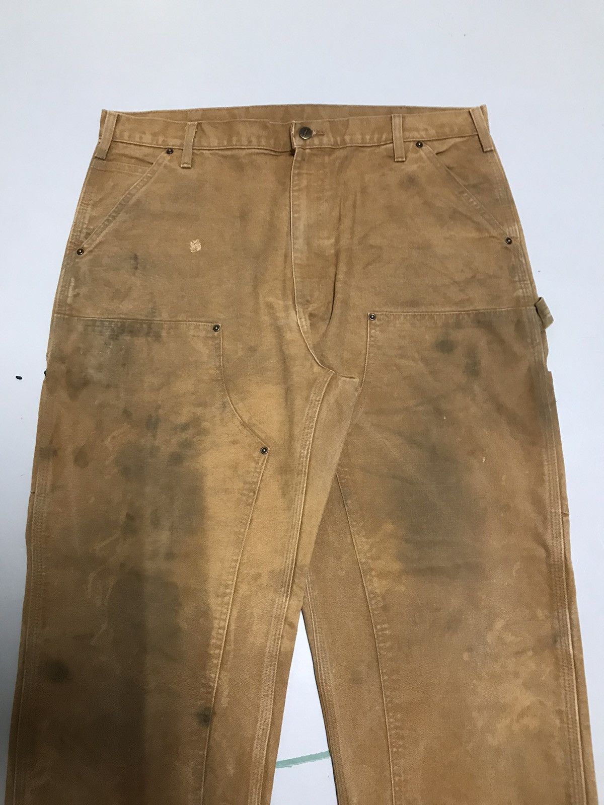 Carhartt Vintage carhartt B136 BRN dusty double knee workwear Size US 40 / EU 56 - 4 Thumbnail