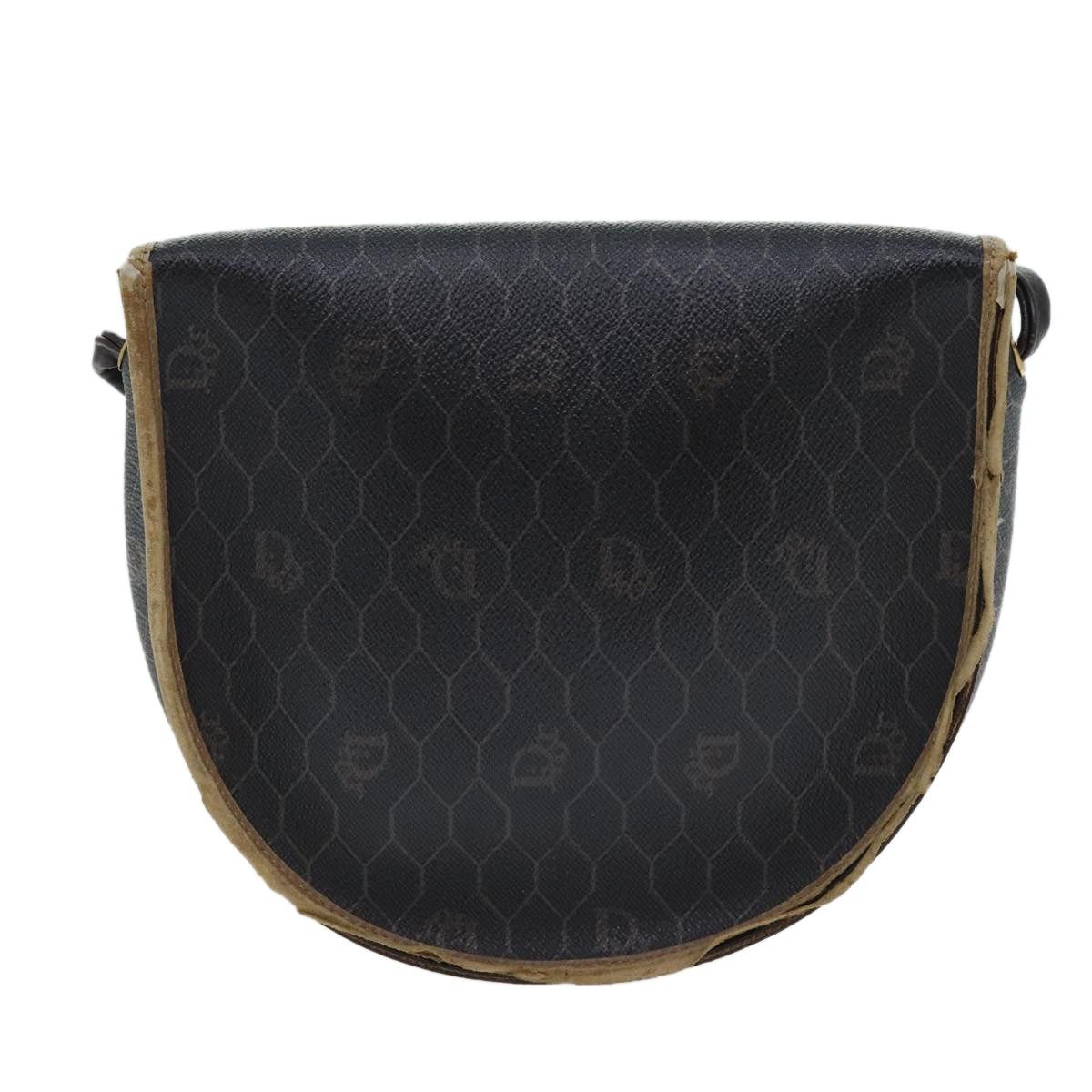 Dior DIOR Honeycomb Canvas Shoulder Bag Leather Black Gold Size ONE SIZE - 2 Thumbnail