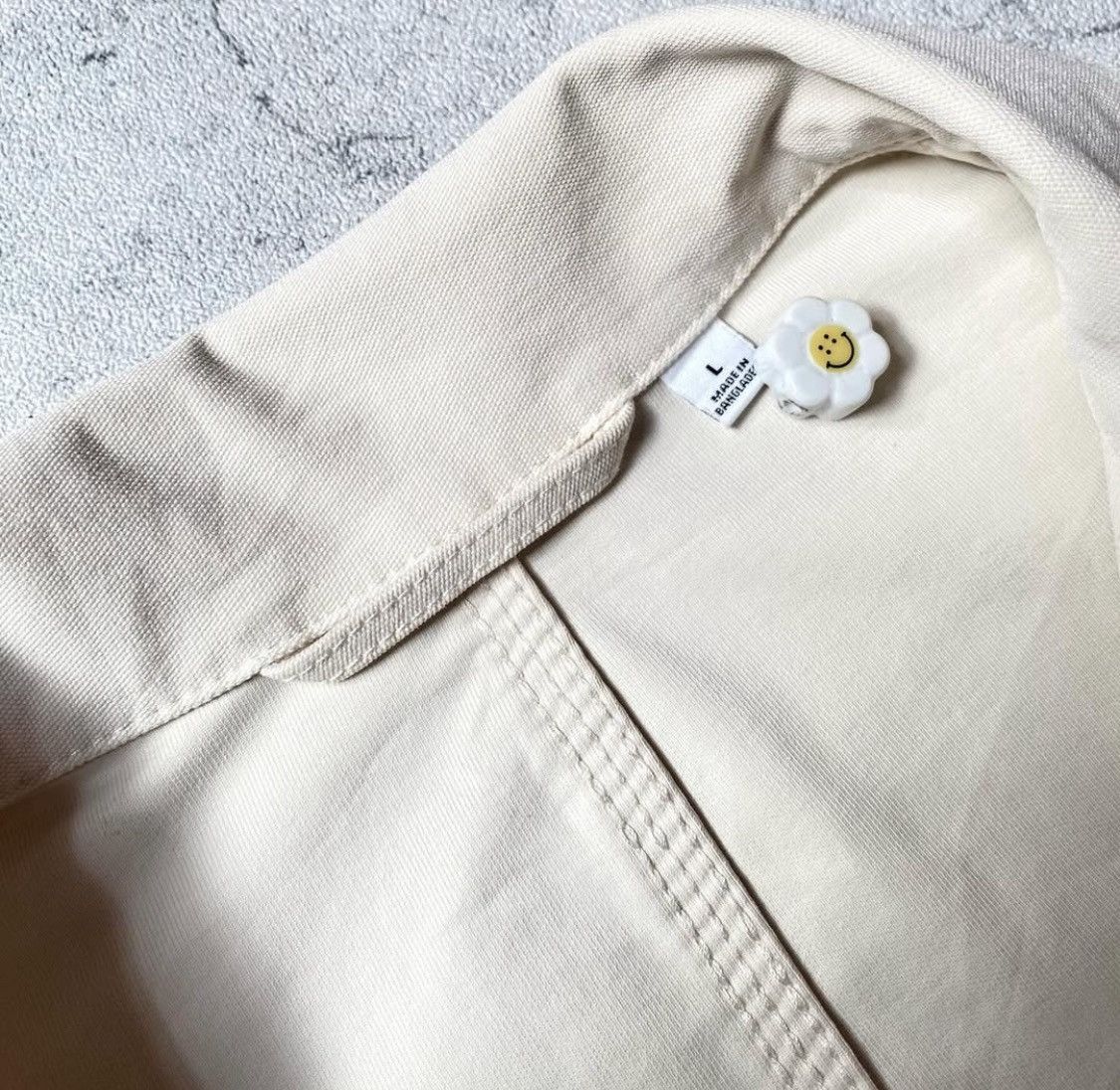 Japanese Brand × Uniqlo Uniqlo Chore Jacket Broken White Size US L / EU 52-54 / 3 - 10 Thumbnail