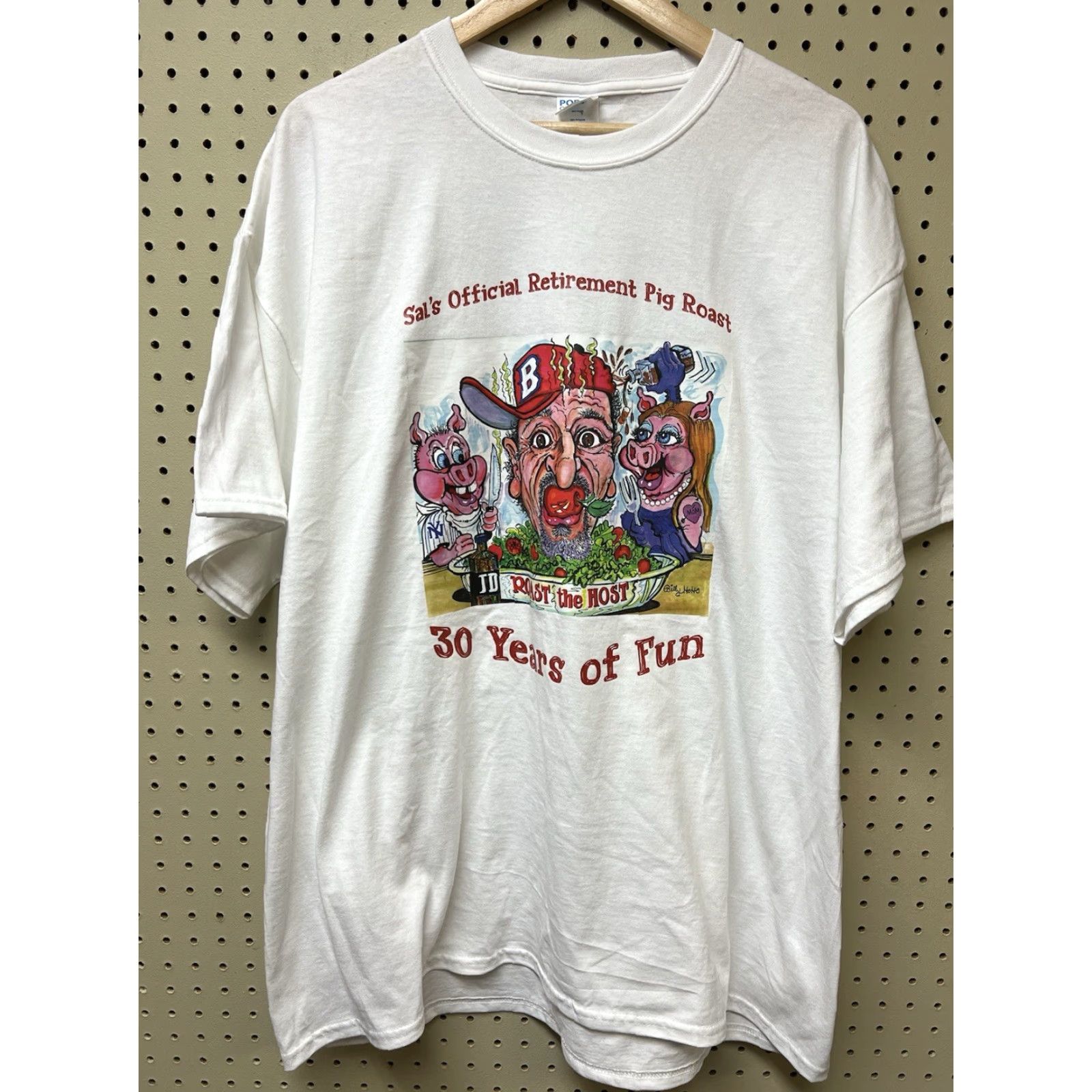 Port & Company Moguls Bar T-Shirt 2XL White Short Sleeve Mens 2024 Sal’s Retirement Party Killington Port & Company Regular Crew Neck Cotton Graphic Fashion T-Shirt Size US XXL / EU 58 / 5 - 2 Thumbnail