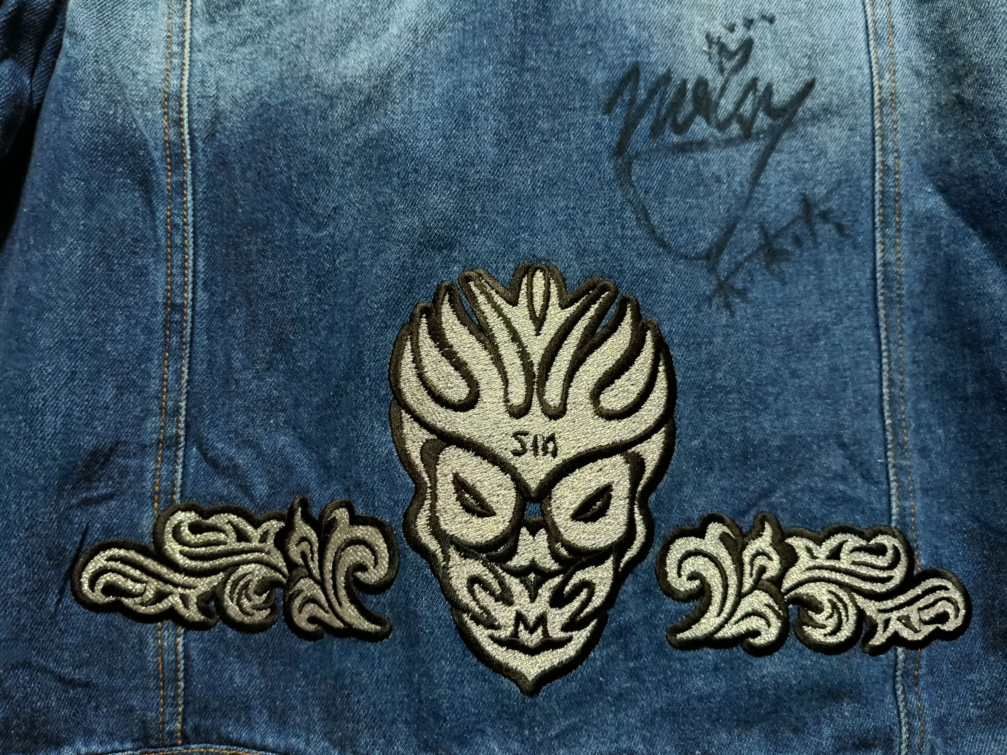 Other Sex MachineGuns Japanese Heavy Metal Fire Denim Jacket Size US M / EU 48-50 / 2 - 5 Thumbnail