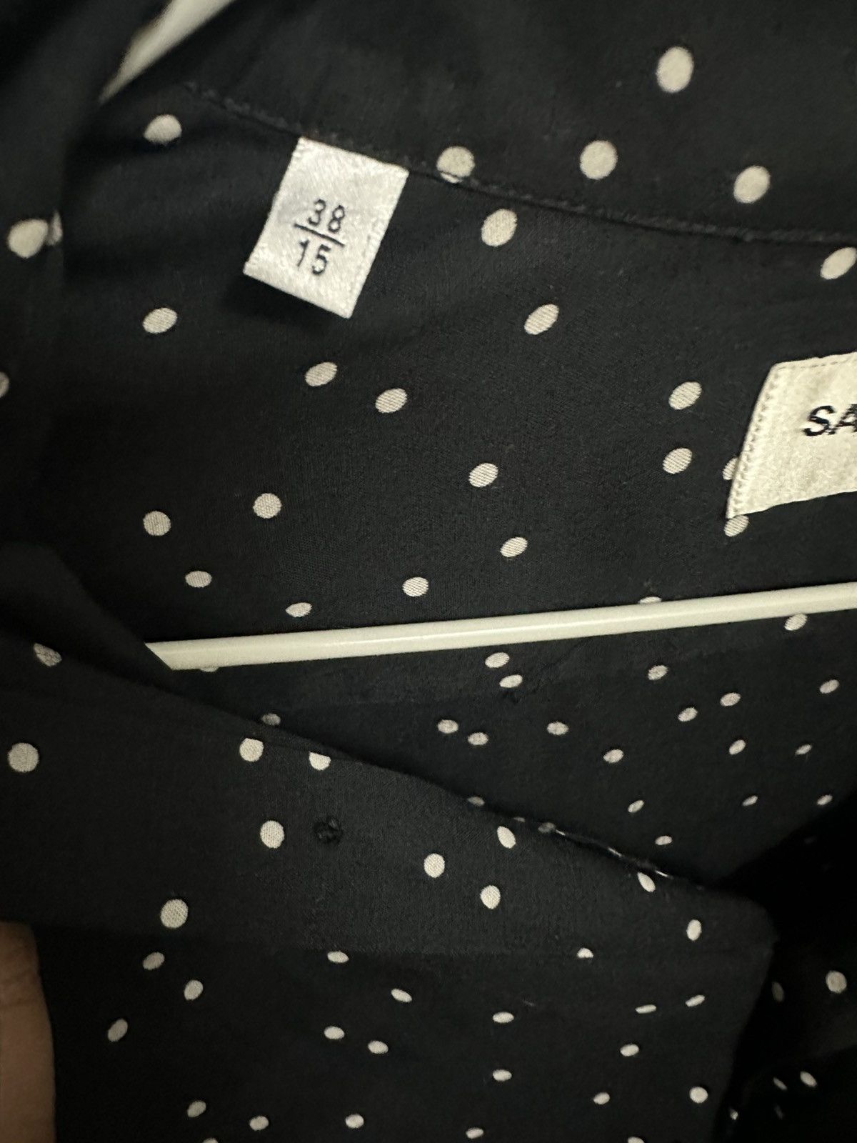 Saint Laurent Surf Sound Polkadot Button Up Shirt
