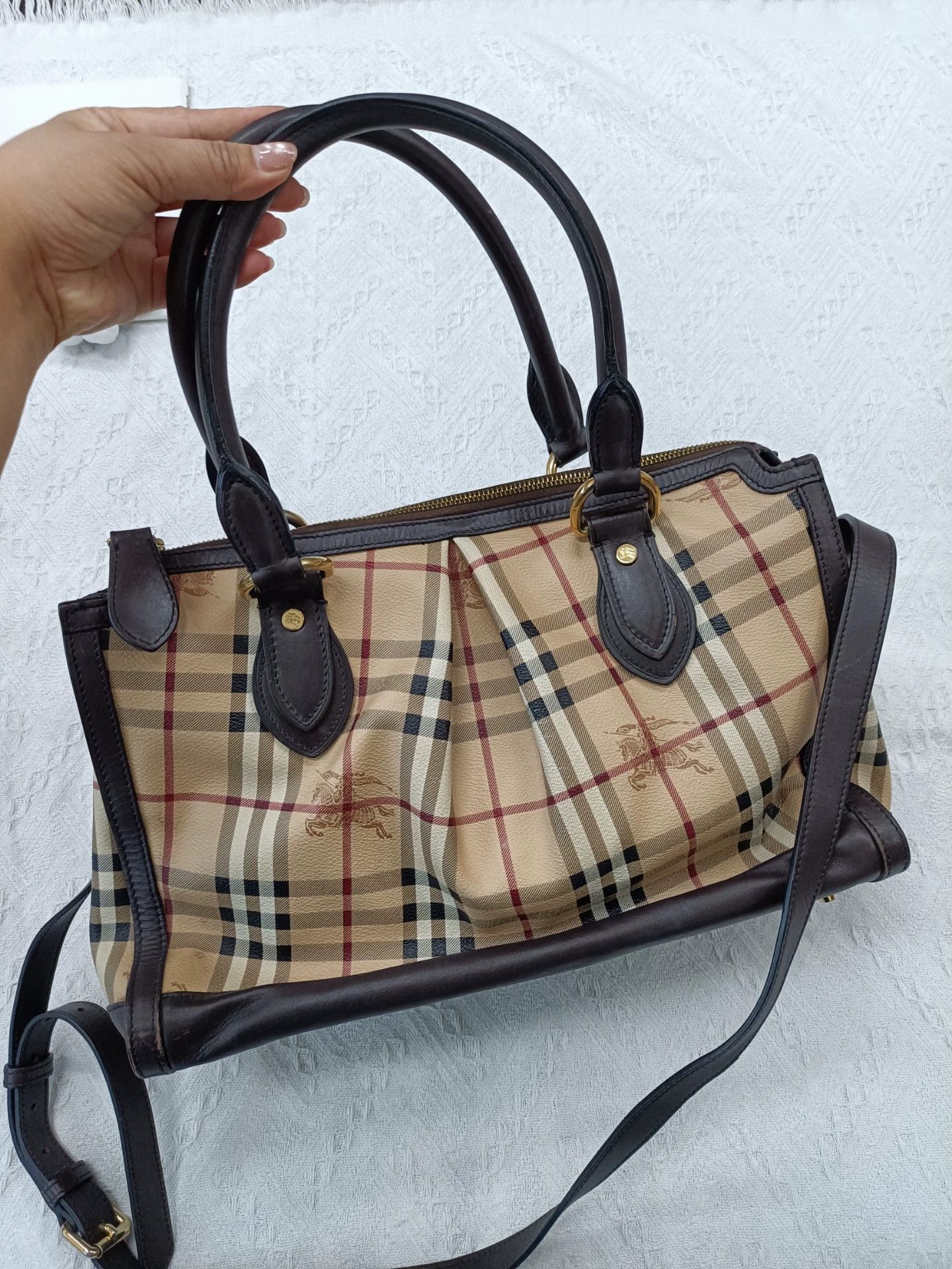 Burberry Burberry Check Shoulder Bag 36x17x23-38 Size ONE SIZE - 2 Thumbnail
