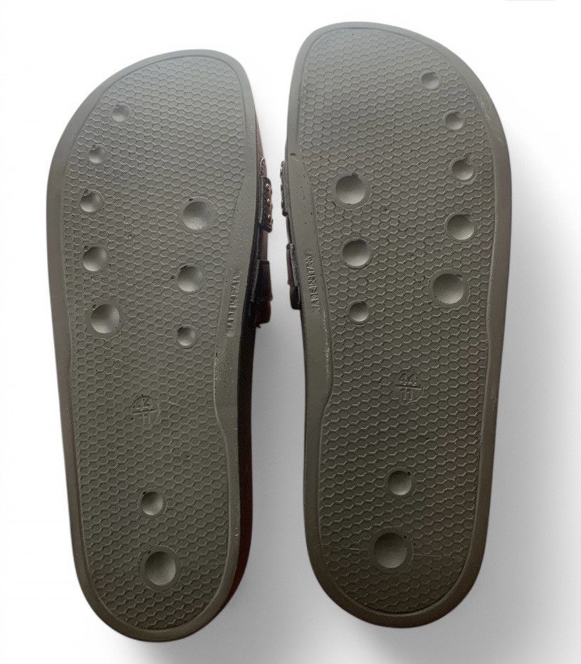 Les Hommes Les Hommes Pasha Black leather and studded slides Size US 11.5 / EU 44-45 - 5 Thumbnail