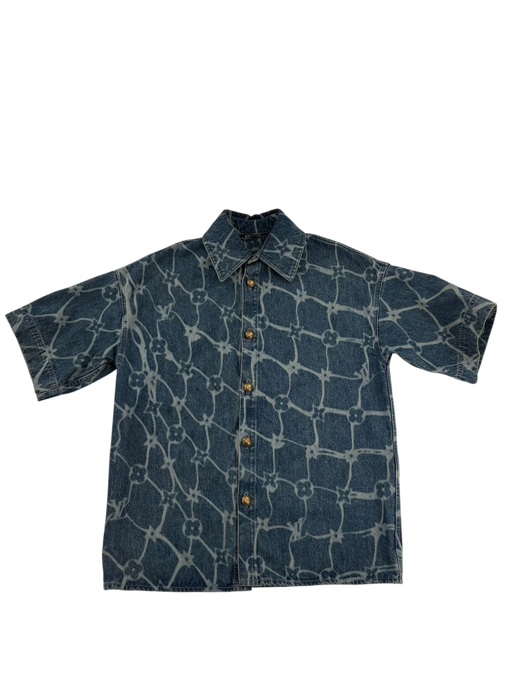 Louis Vuitton Barb Wire Monogram Denim Shirt Size US XS / EU 42 / 0 - 1 Thumbnail