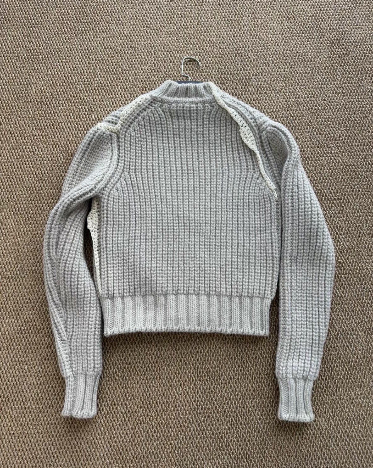Jil Sander JIL SANDER Light Grey Ribbed Turtleneck Sweater K23 Size XS / US 0-2 / IT 36-38 - 5 Thumbnail