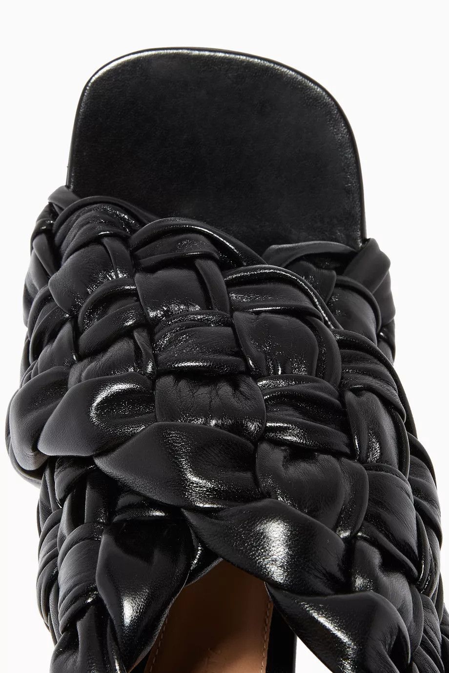 Bottega Veneta o1y0725 Spool Heel Sandals in Black Size US 6 / IT 36 - 3 Thumbnail