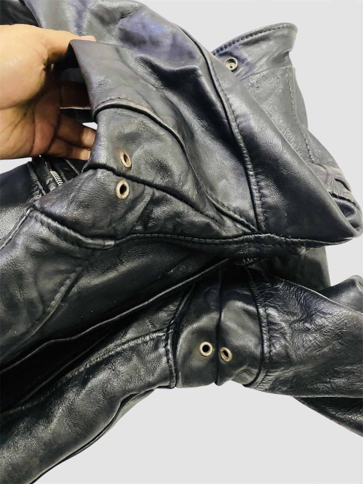 Schott Schott 641 Leather Motorcycle Jacket Vintage 80s - 90s USA Size US S / EU 44-46 / 1 - 4 Thumbnail