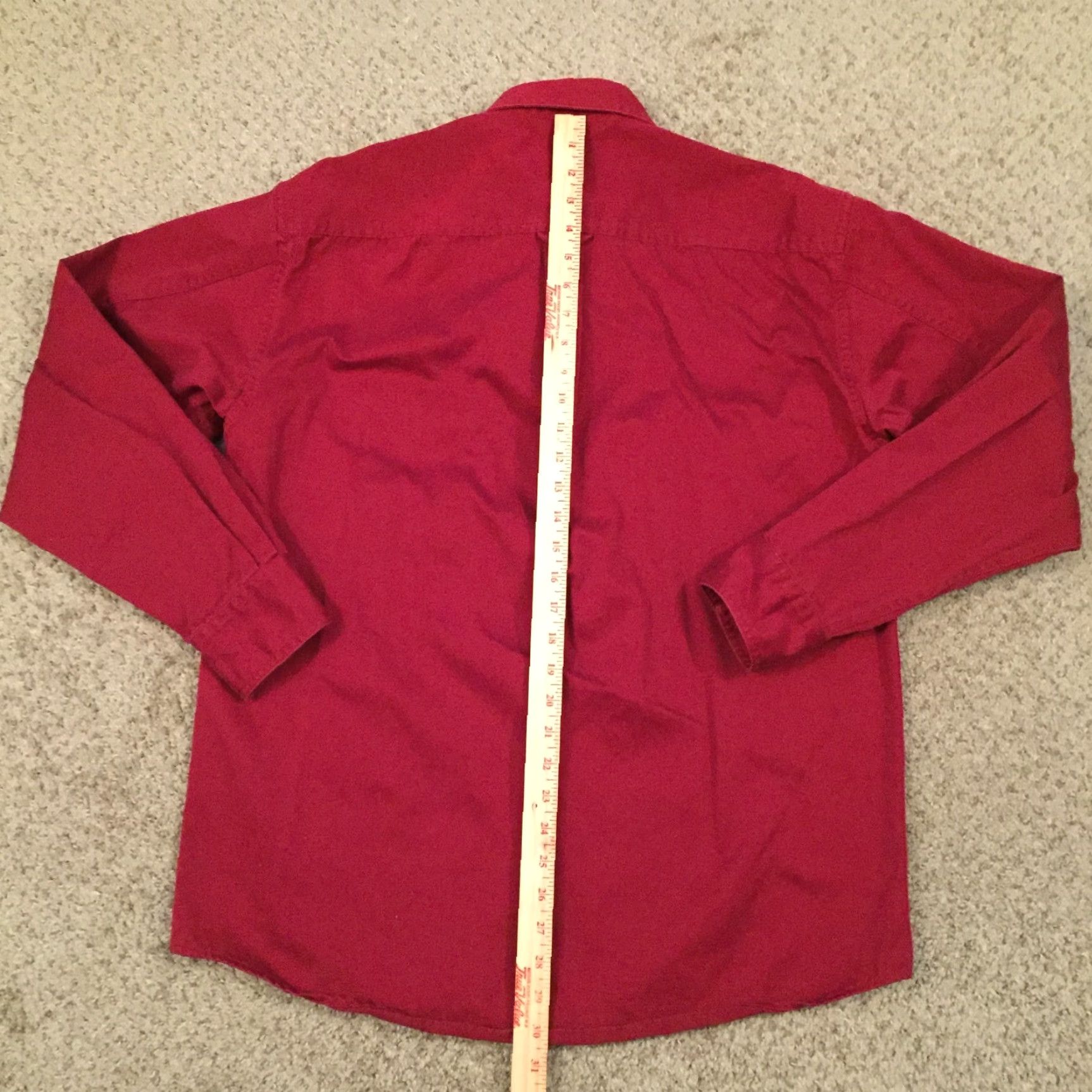 Vintage Cabela's Shirt Mens M Red Heavyweight Long Sleeve Button-Up Pockets Carded Outdoor Button-Front Collar-Point Built-In Pockets Size US M / EU 48-50 / 2 - 6 Thumbnail