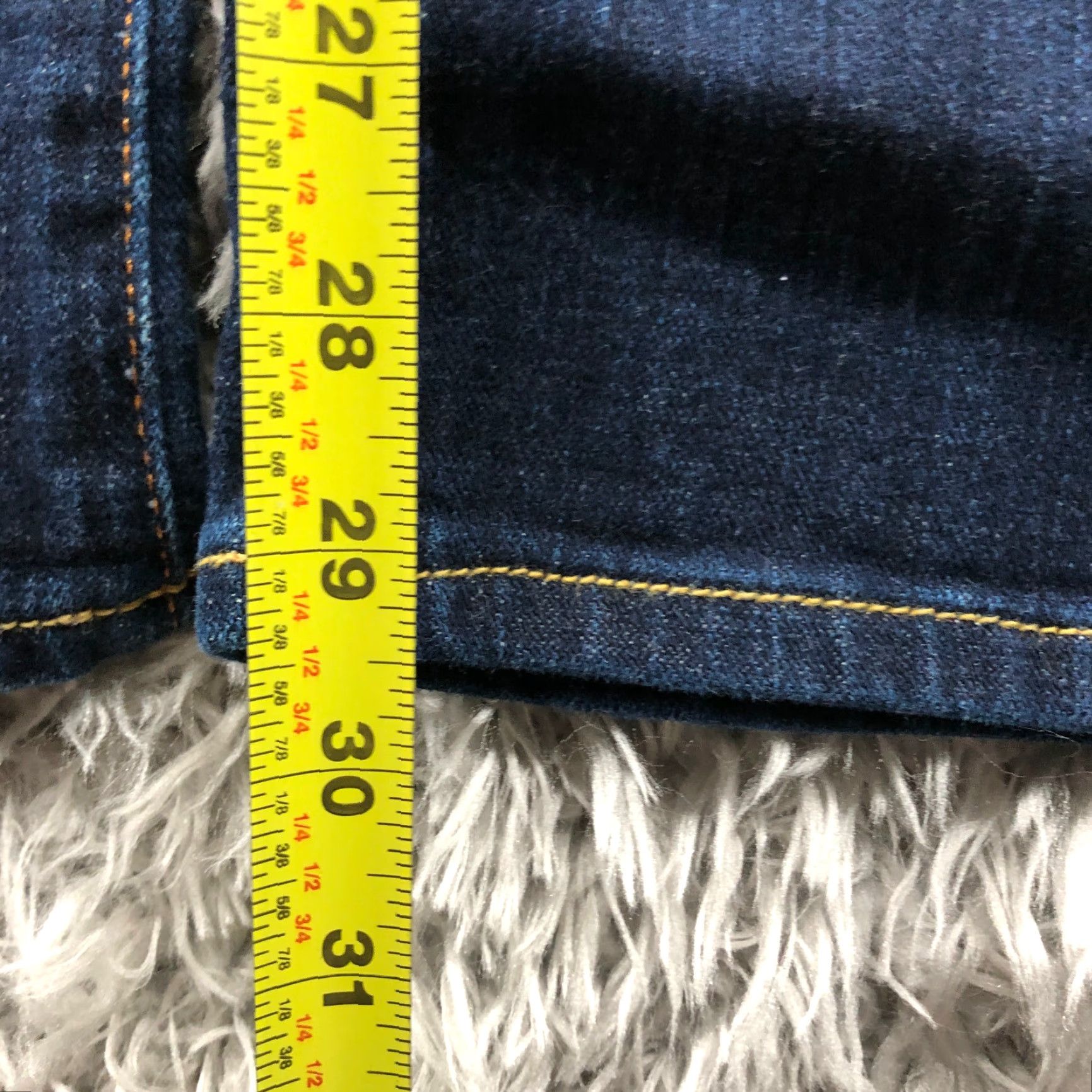 Denime X2 Jeans Main Point Womens Bootcut Size 6 Dark Wash Blue Denim Modern Classic American Size 28" / US 6 / IT 42 - 3 Thumbnail