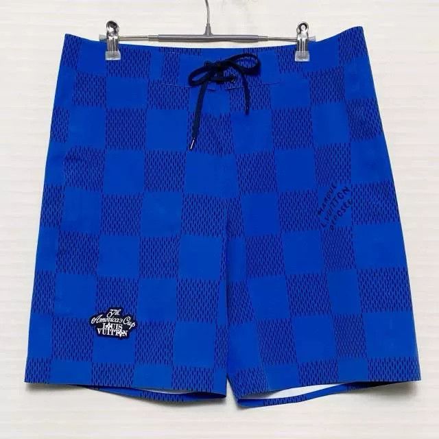 Louis Vuitton Louis Vuitton SS24 Logo Plaid Drawstring Shorts Size US 31 - 1 Thumbnail