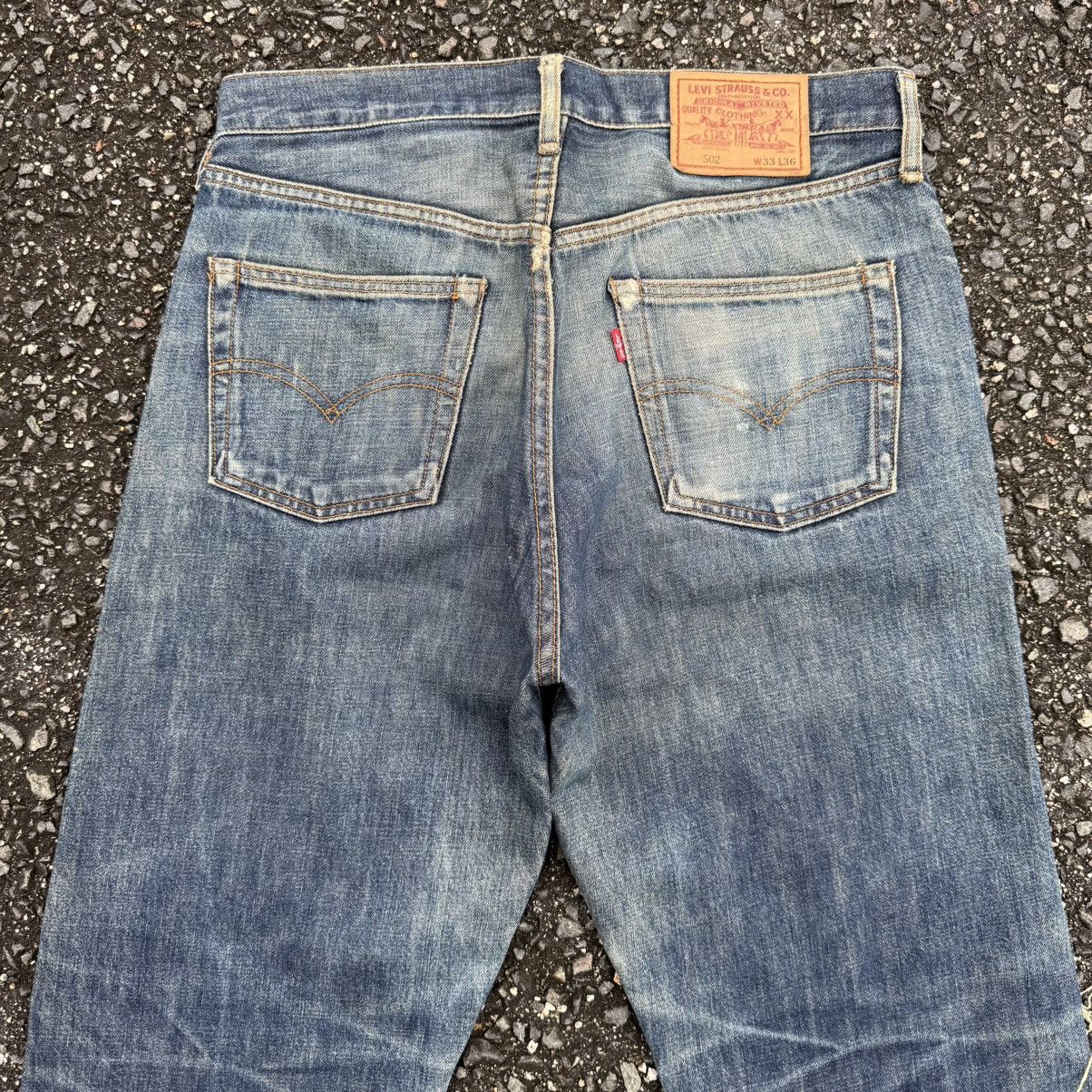Levi's Vintage Clothing VINTAGE LEVI'S 502 97' BIG E RUSTY SELVEGE RIPPEP JEAN DENIM Size US 33 - 11 Thumbnail