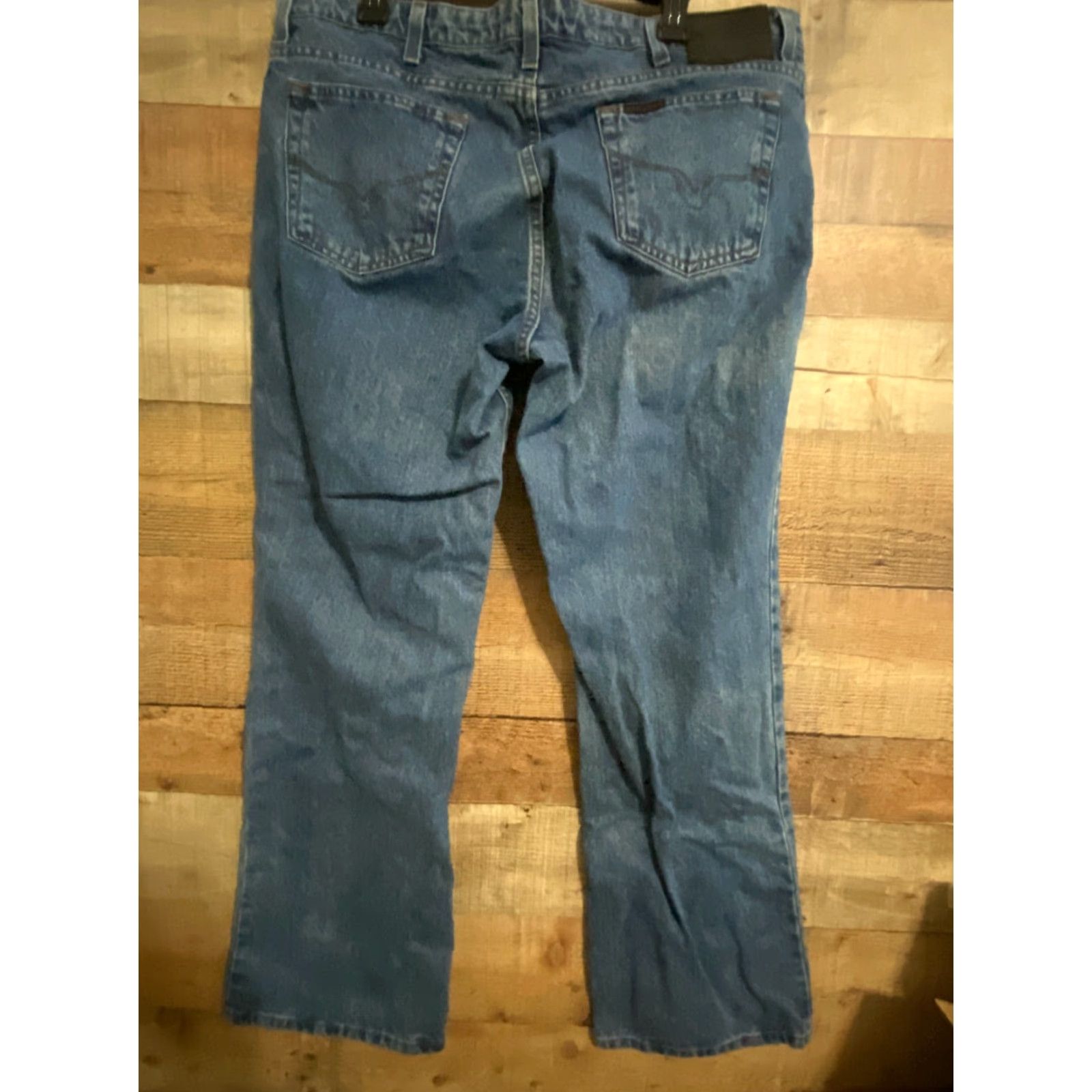 Harley Davidson VINTAGE Harley-Davidson Womens Jeans Bootcut 18 Regular Blue Acid Wash 18r Size Bottoms Mens? Size 40" / US 18 - 3 Thumbnail