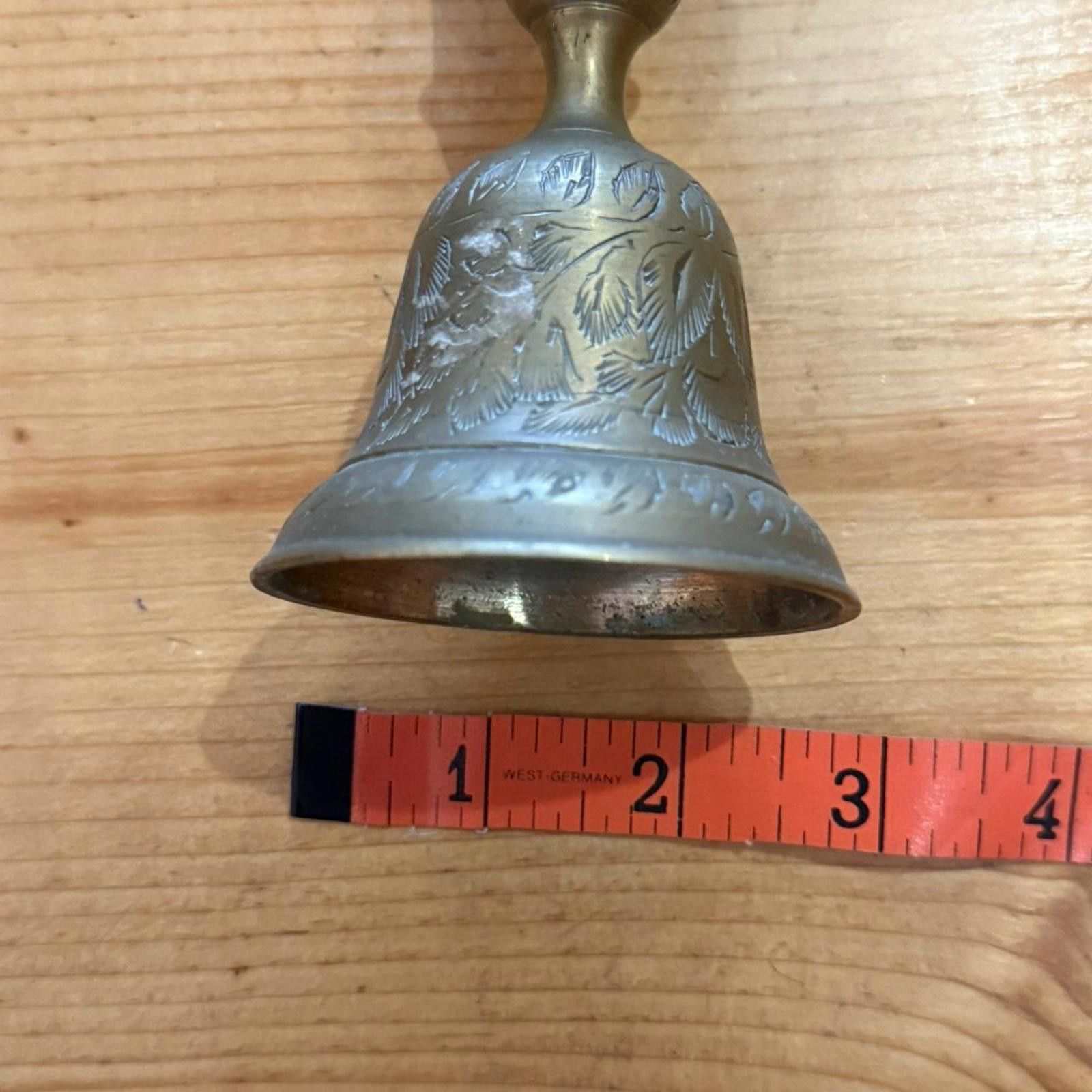 Other Engraved Brass Bell Candlestick Holder Size ONE SIZE - 5 Thumbnail