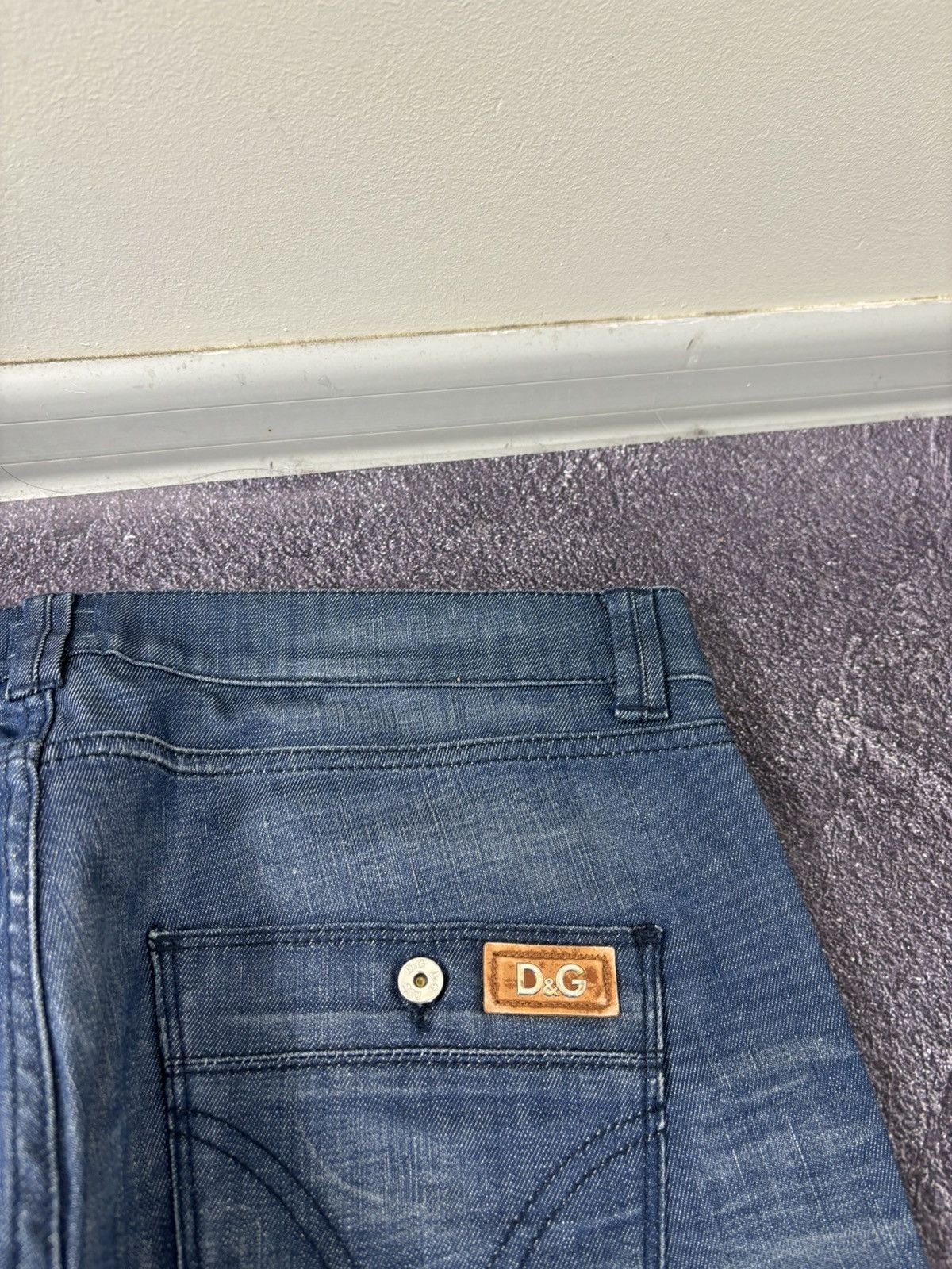 Dolce & Gabbana Vintage Dolce & Gabbana Women’s Girly Low Rise Denim Jeans Size 31" - 16 Thumbnail