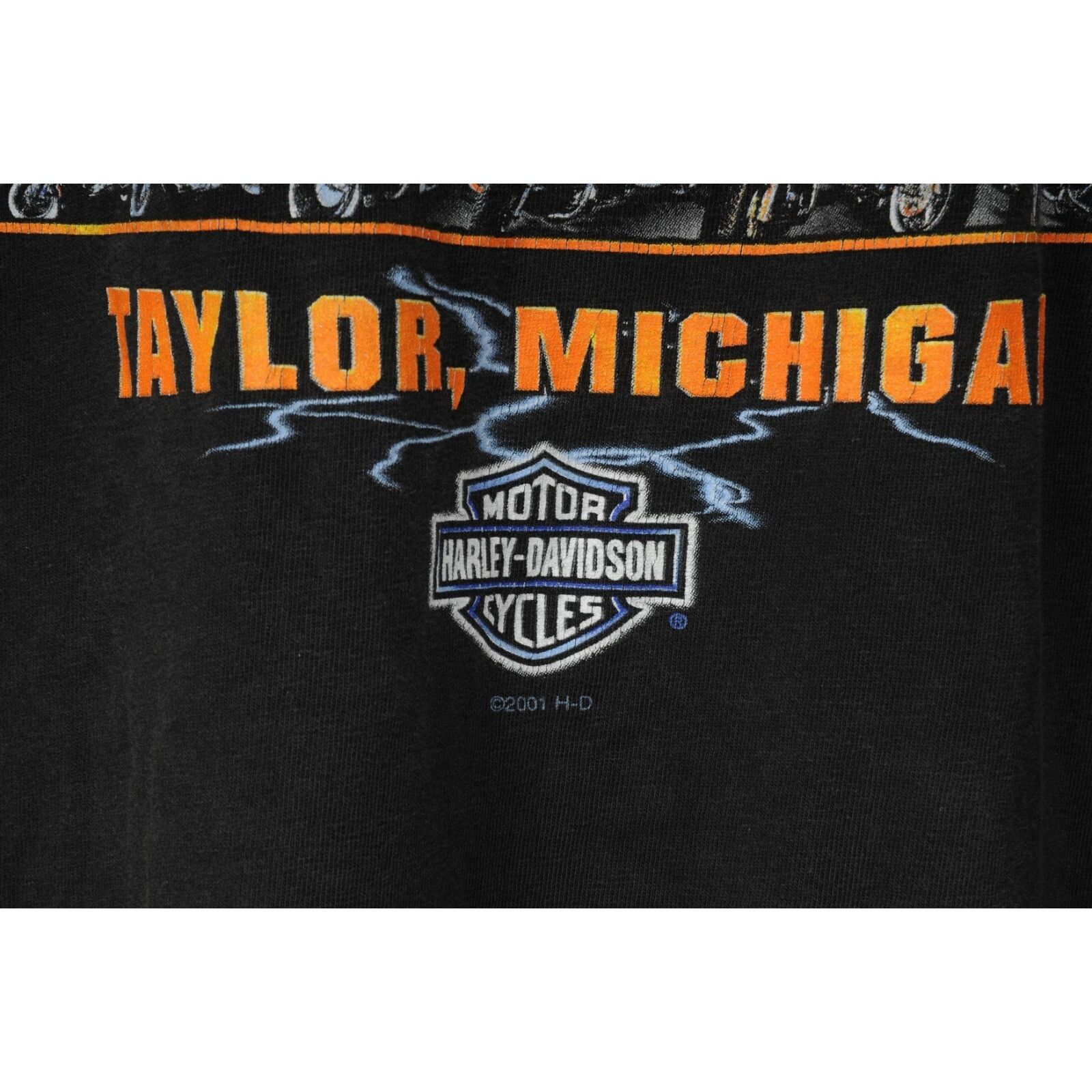 Harley Davidson Motown Michigan Vintage Sunfaded Faded T Shirt Size US XXL / EU 58 / 5 - 6 Thumbnail
