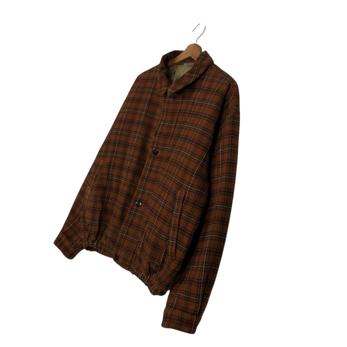 Japanese Brand 🔥VINTAGE BOMBER JACKET TARTAN DESIGN UPPISH ISSEY MIYAKE Size US L / EU 52-54 / 3 - 4 Thumbnail