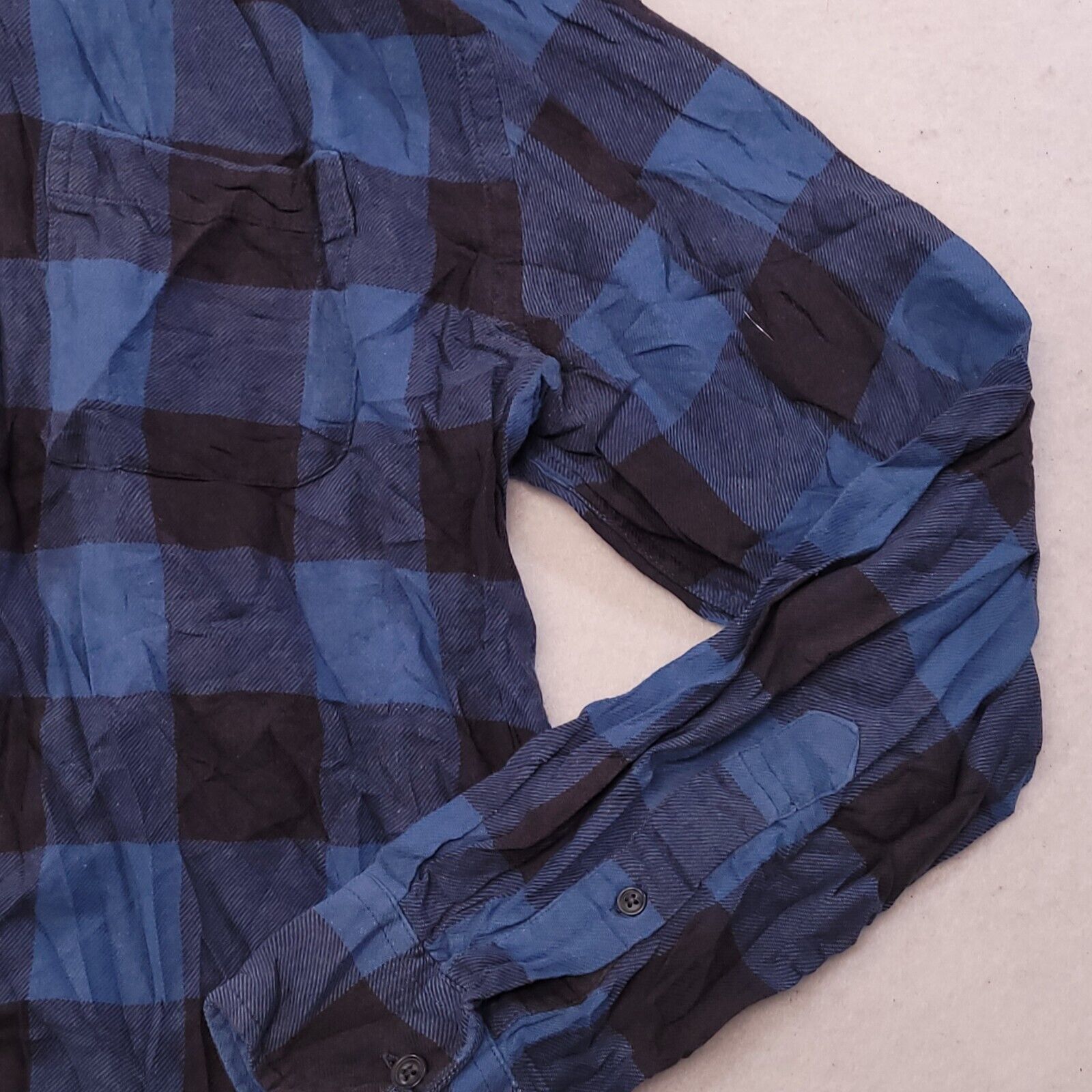 Croft & Barrow Croft & Barrow Buffalo Check Flannel Shirt Mens Size M Blue Size US M / EU 48-50 / 2 - 6 Thumbnail