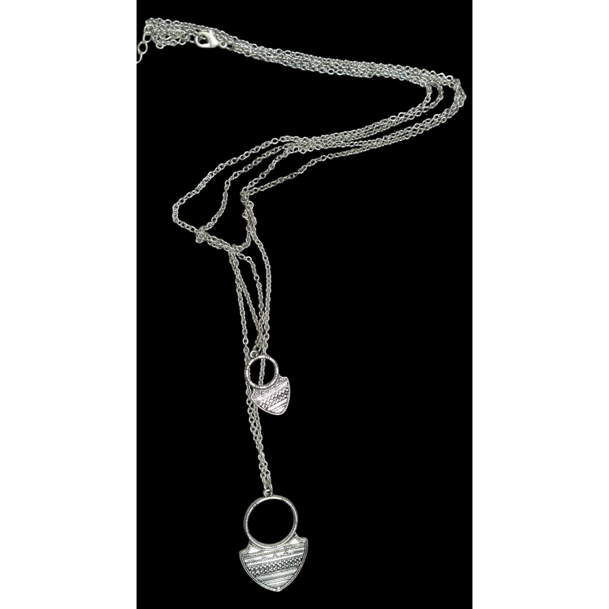 Other Multi Layer Tribal Shield Pendant Artisan Necklace Bohemian Size ONE SIZE - 1 Thumbnail