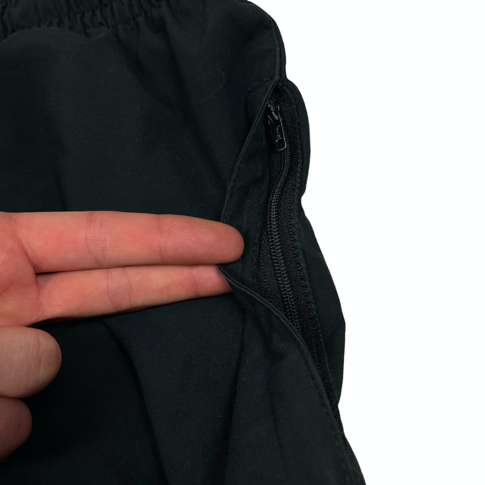 Nike × Vintage Nike Women's Black Drawstring Pockets Track Pants Large Size 30" / US 8 / IT 44 - 8 Thumbnail