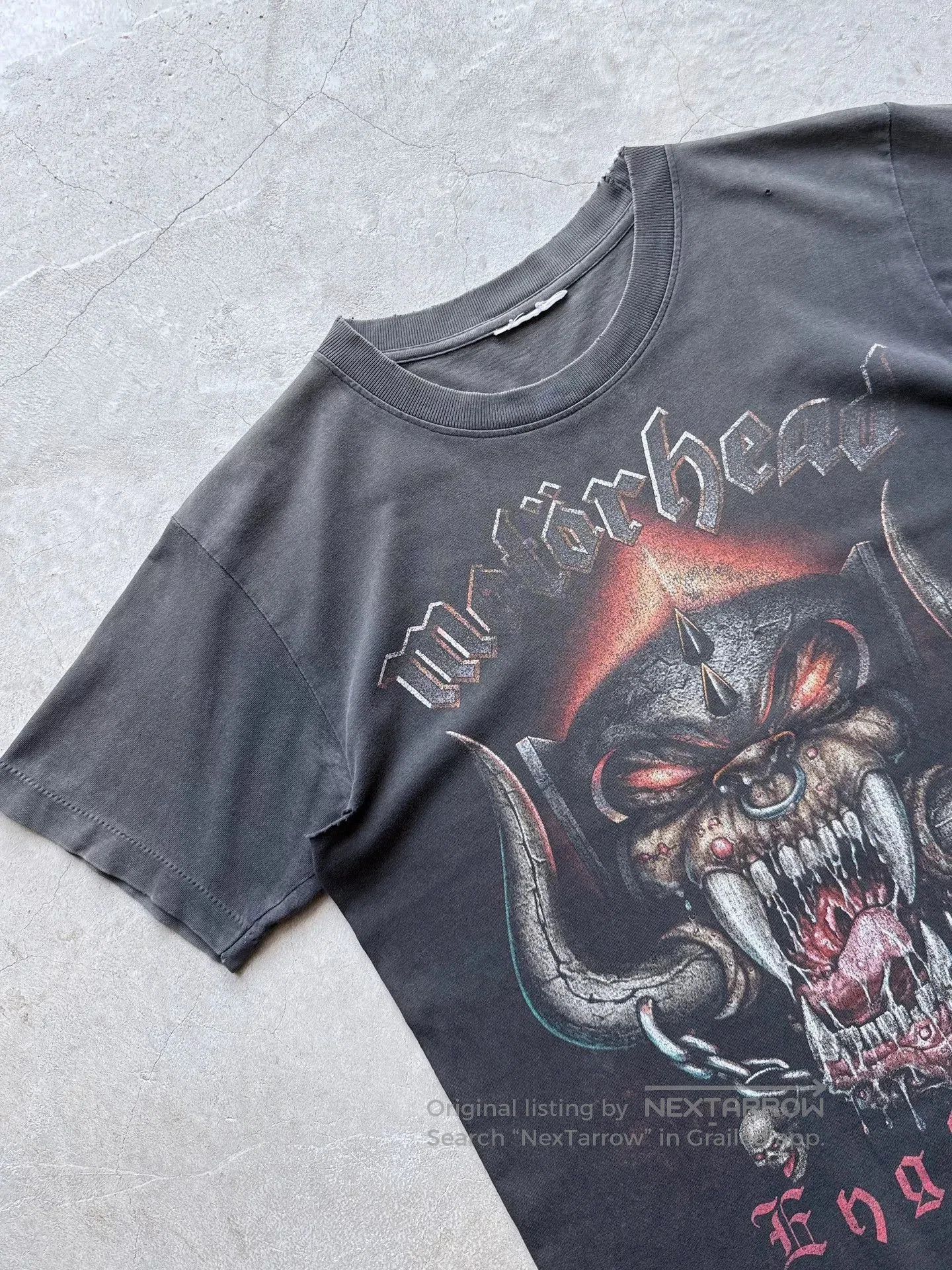 Vintage Vintage 90s Motor Head Band Tee. Size US M / EU 48-50 / 2 - 2 Thumbnail