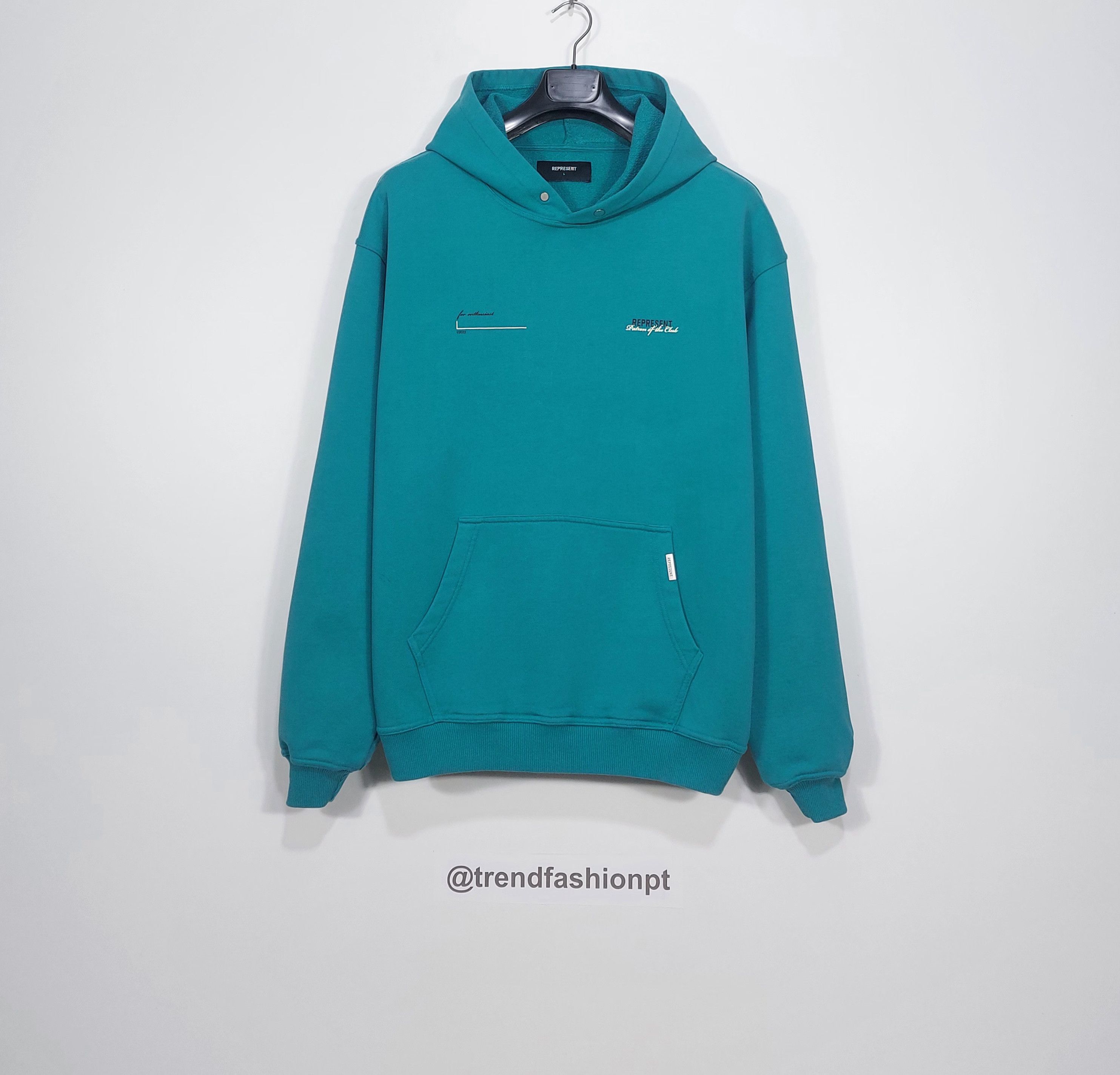Represent Clo. patron of the club hoodie - teal green L Size US L / EU 52-54 / 3 - 1 Thumbnail