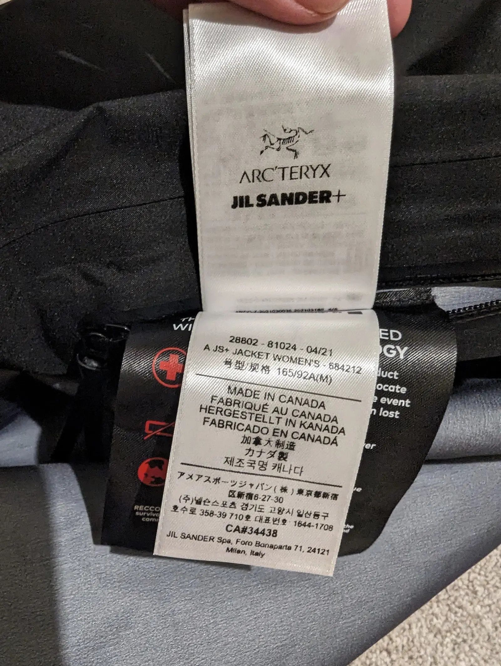 Arcteryx x Jil Sander jacket Raincoats