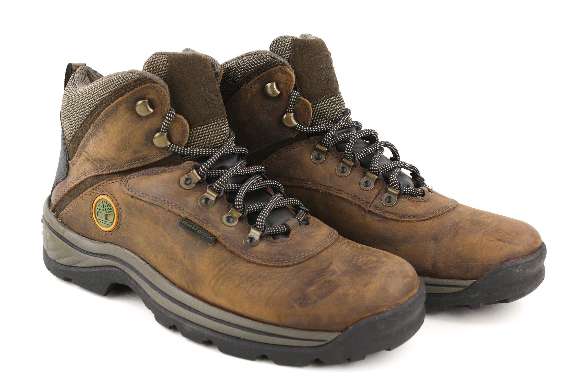 Timberland 12135-A5946 EU44 Brown Leather High Top Laced Shoes 80565 Size US 11 / EU 44 - 1 Thumbnail