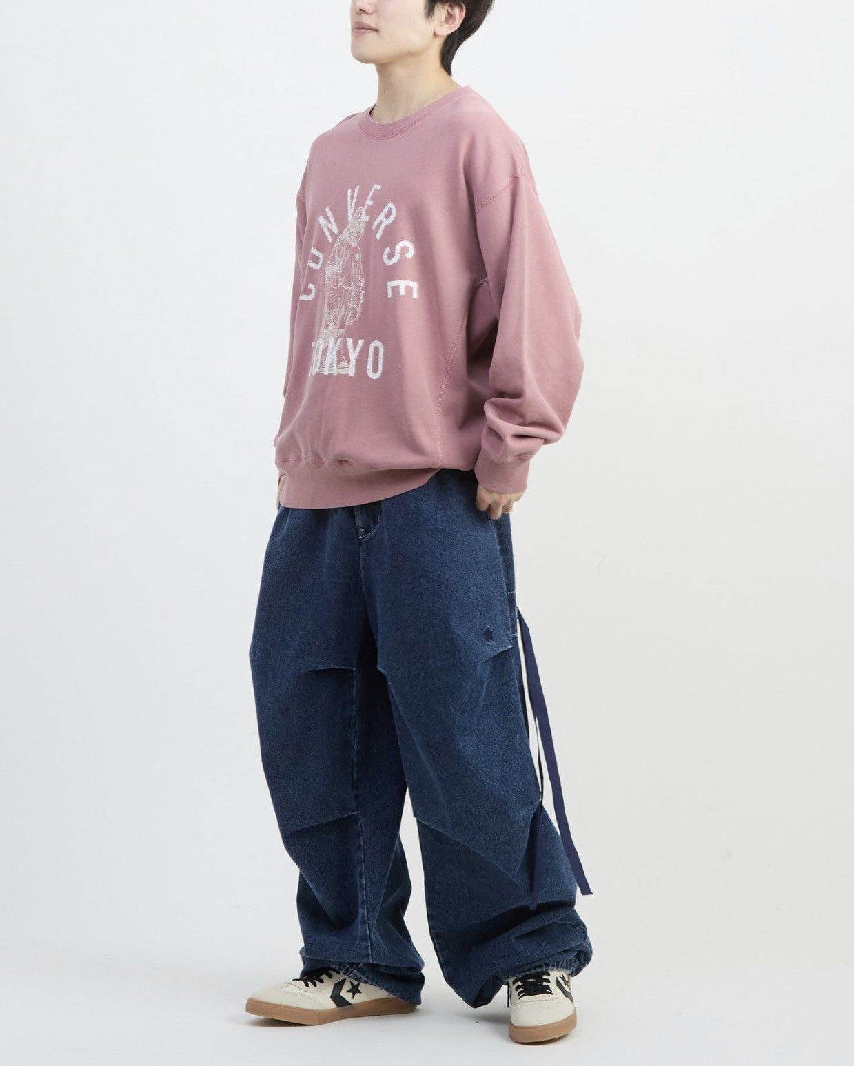 Converse Converse Tokyo Denim Wide Cargo Pants Size US 29 - 4 Thumbnail
