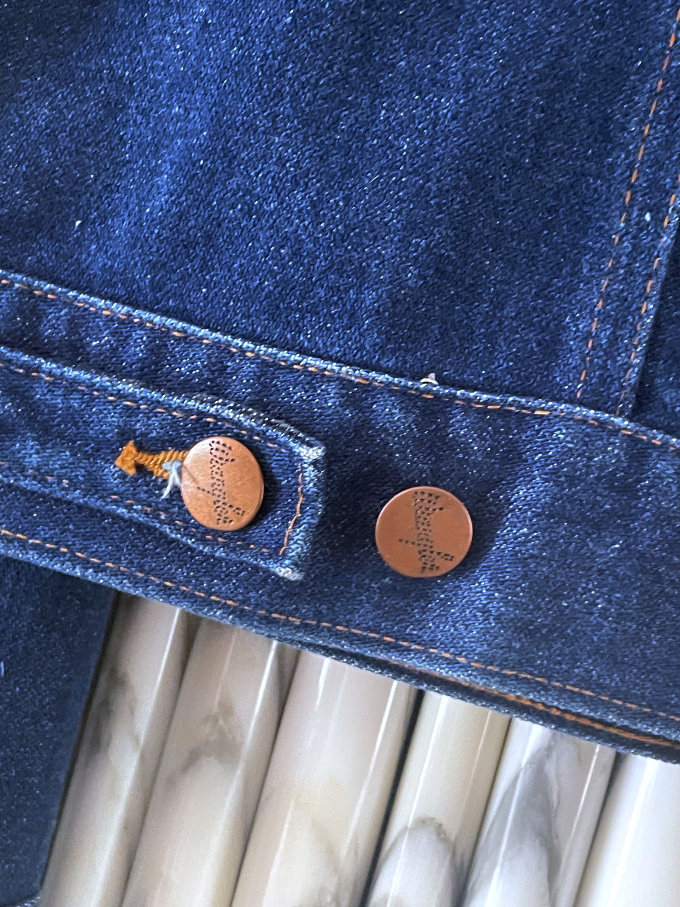 Wrangler DEADSTOCK 1970'S VINTAGE INDIGO DENIM JACKET US MADE Size US M / EU 48-50 / 2 - 9 Thumbnail