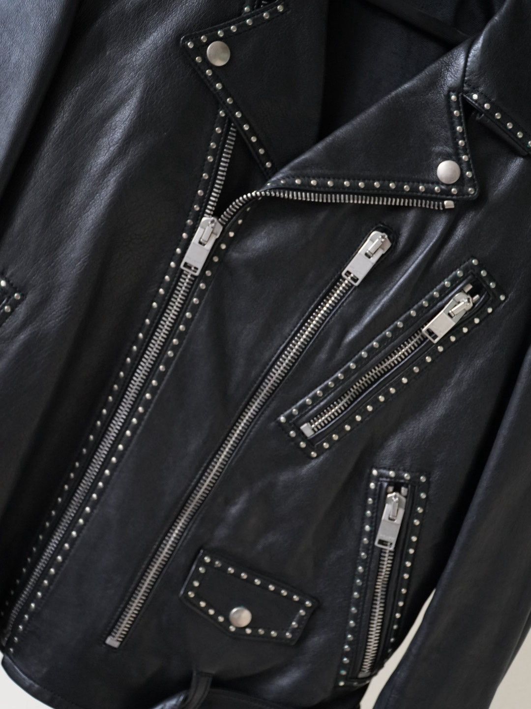 Hedi Slimane × Saint Laurent Paris Saint Laurent SS14 L17 Riveted Leather Jacket 2408-Nextarrow Size US M / EU 48-50 / 2 - 5 Thumbnail