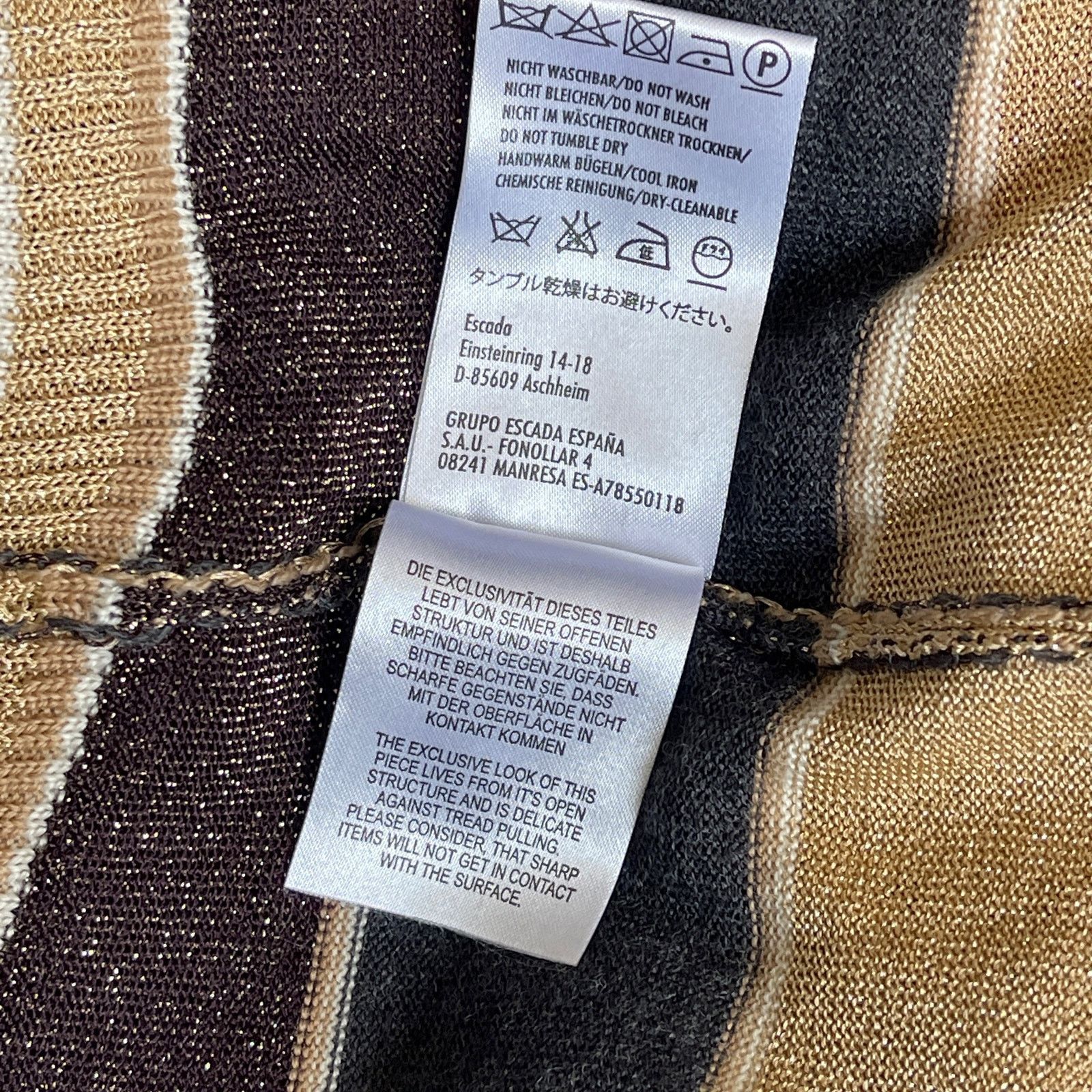 Escada ESCADA Metallic Striped Cardigan Sweater Size 40 or Medium Size M / US 6-8 / IT 42-44 - 8 Thumbnail