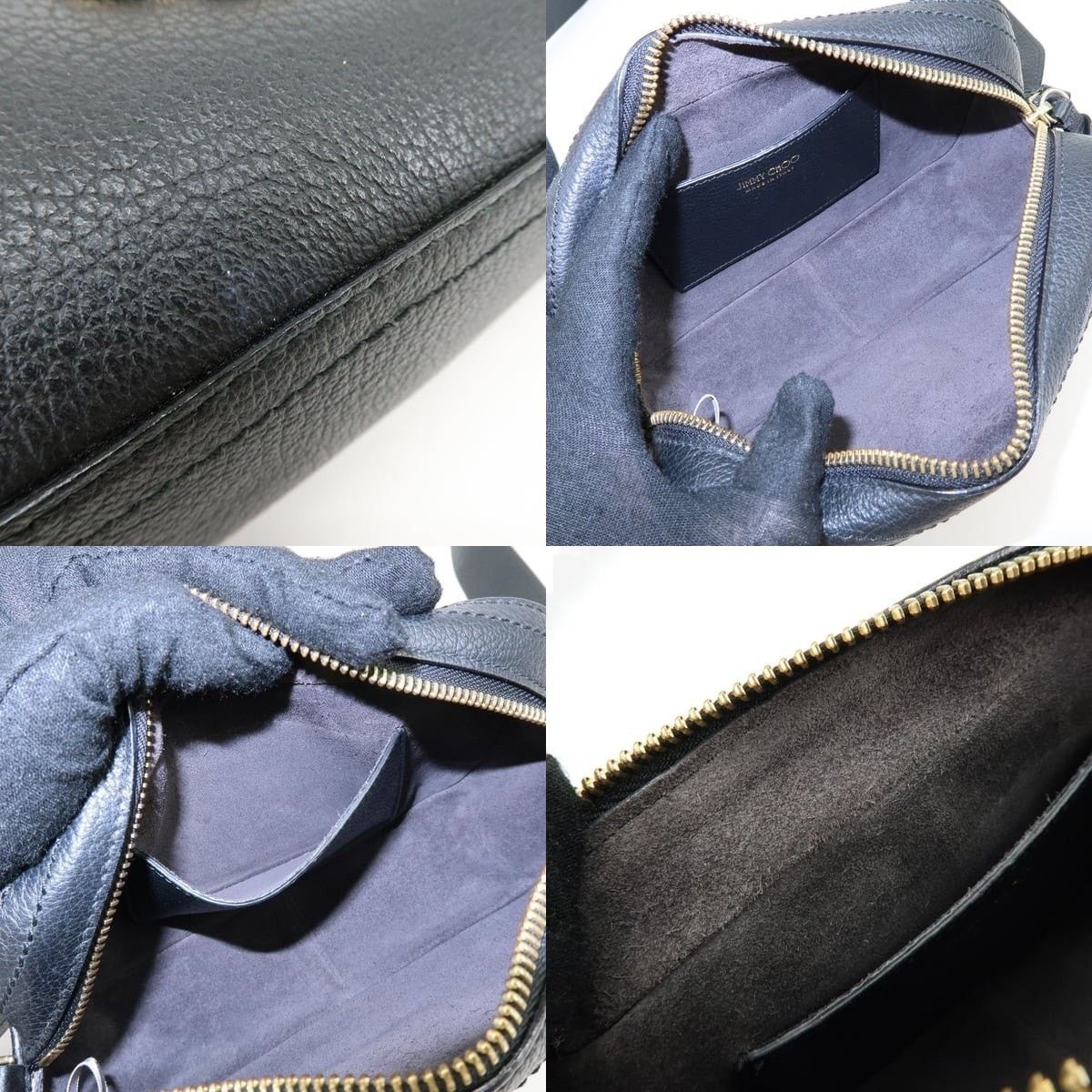 Jimmy Choo Jimmy Choo Varenne Camera Calfskin Crossbody Bag Black Size ONE SIZE - 6 Thumbnail