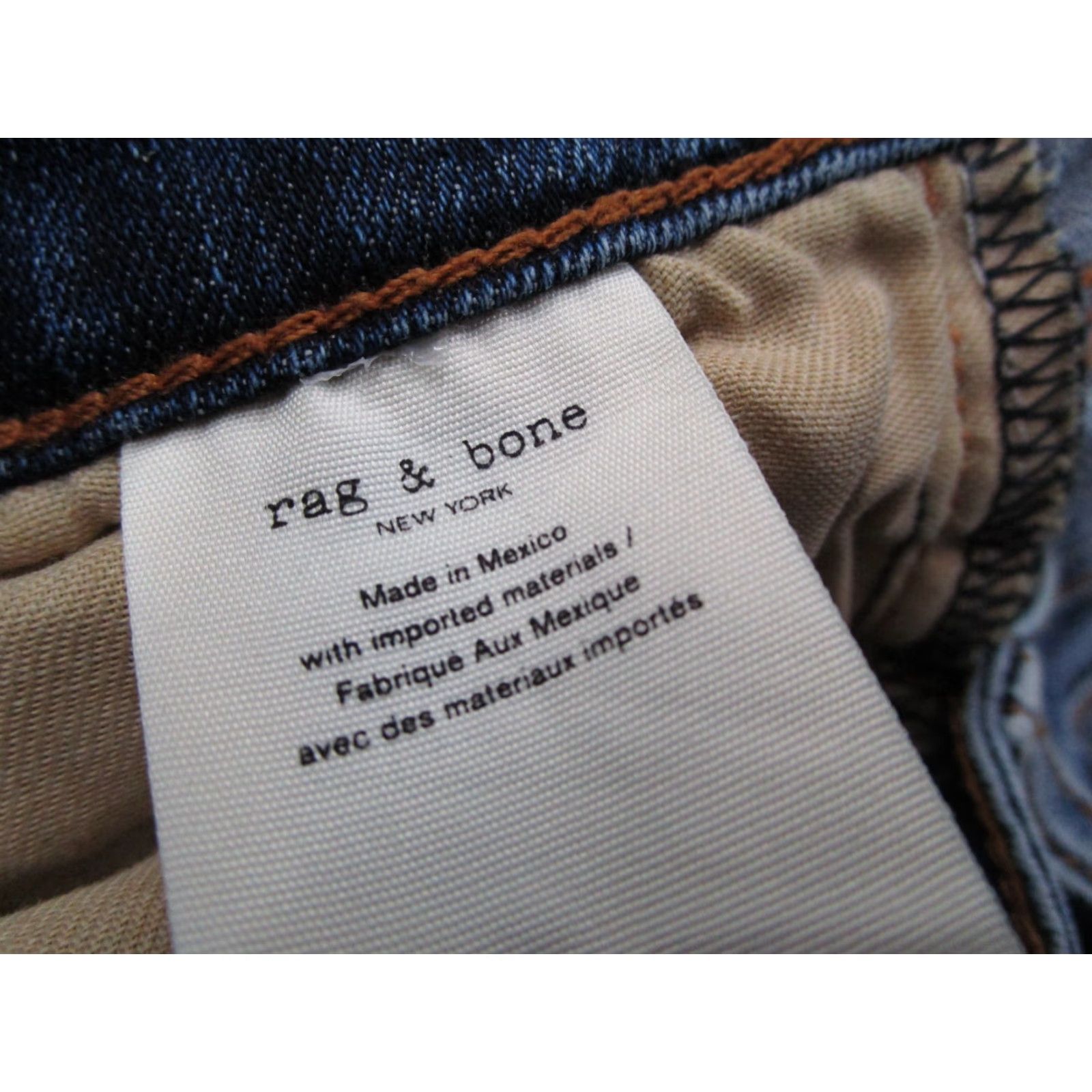 Rag & Bone Rag Bone Jeans Women 28 Blue Cate Mid Rise Skinny Distressed Denim 28x29 Womens Size 28" / US 6 / IT 42 - 5 Thumbnail