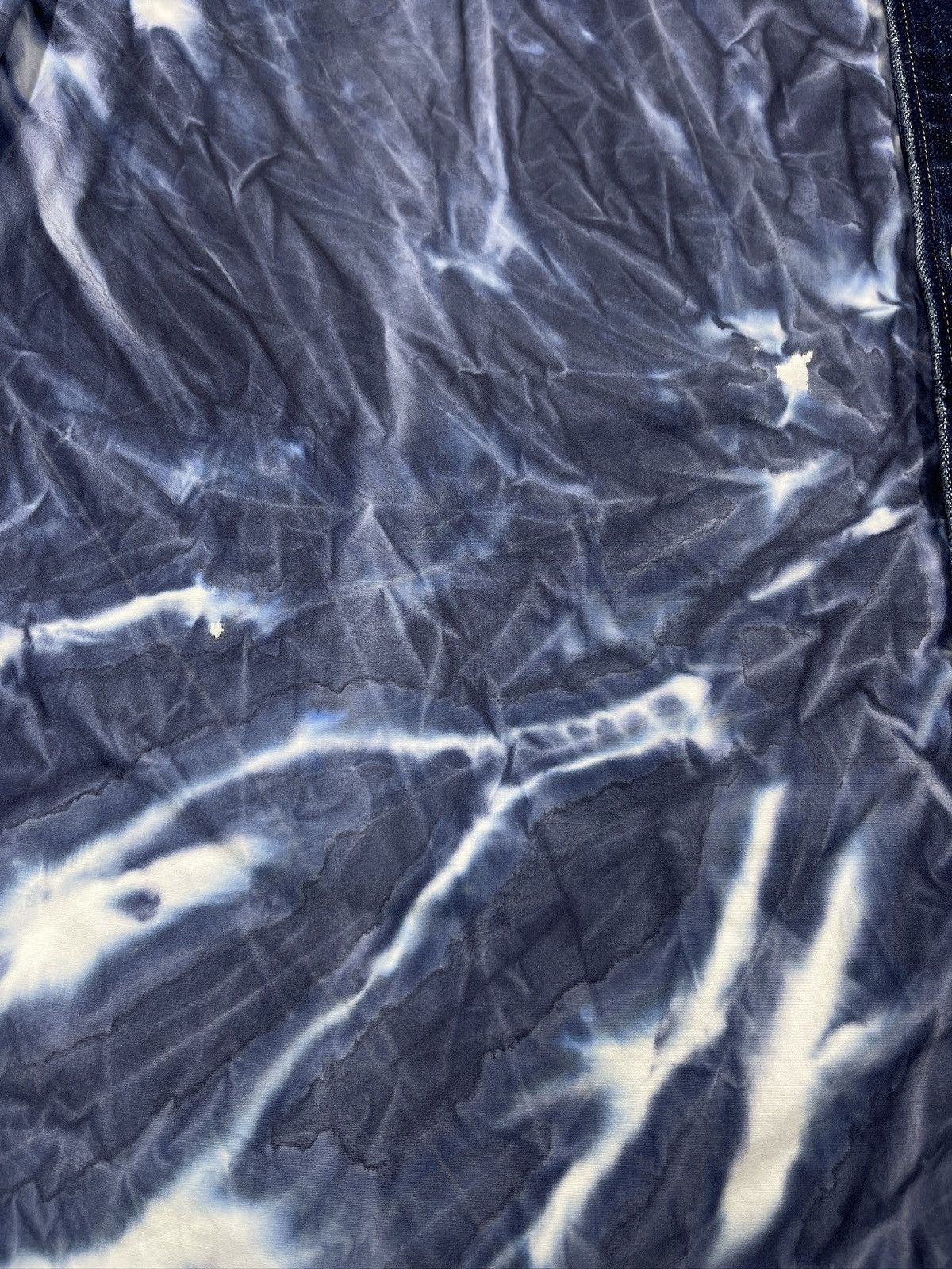 Dsquared2 DSQUARED2 Tie-Dye Asid Effect Cotton Denim Shirt Blue Size US XL / EU 56 / 4 - 7 Thumbnail